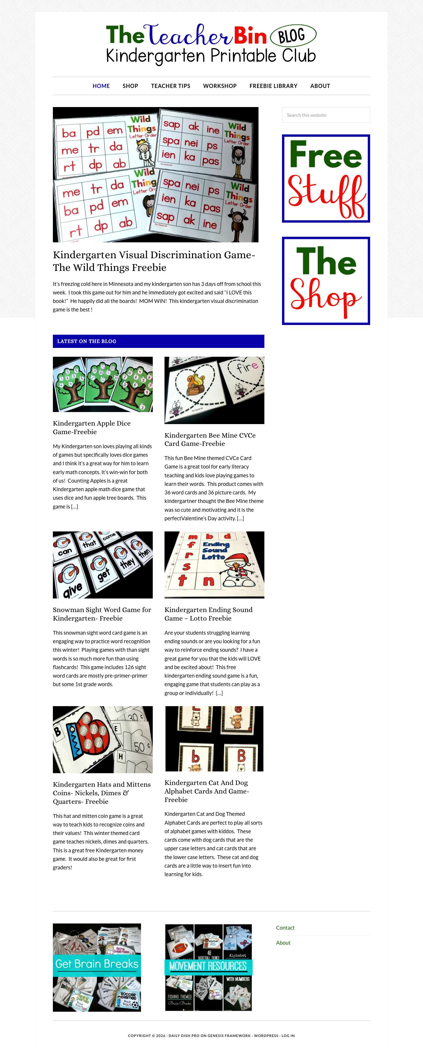 The Teacher Bin – Learn. Create. Play - Full Screenshot