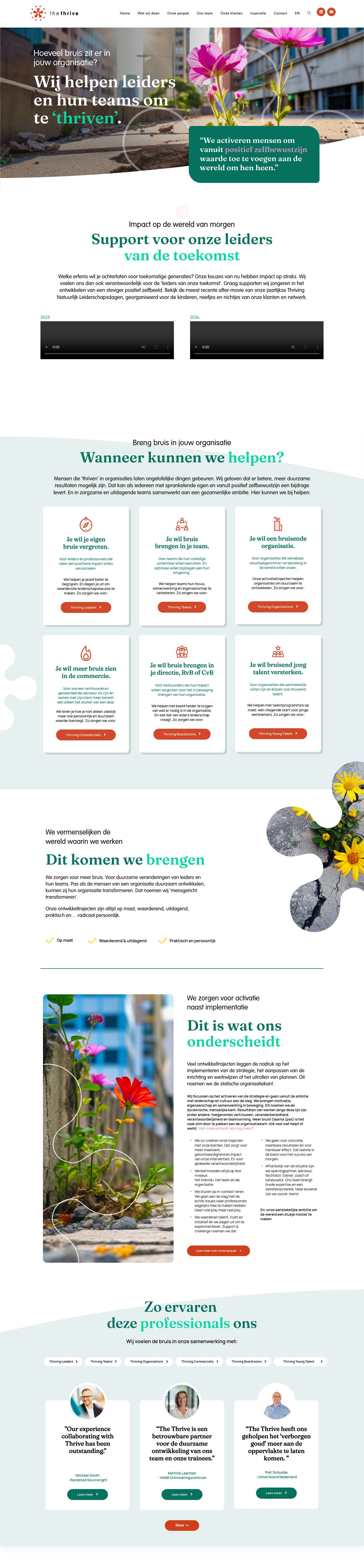 Home_nl - The Thrive - Full Screenshot