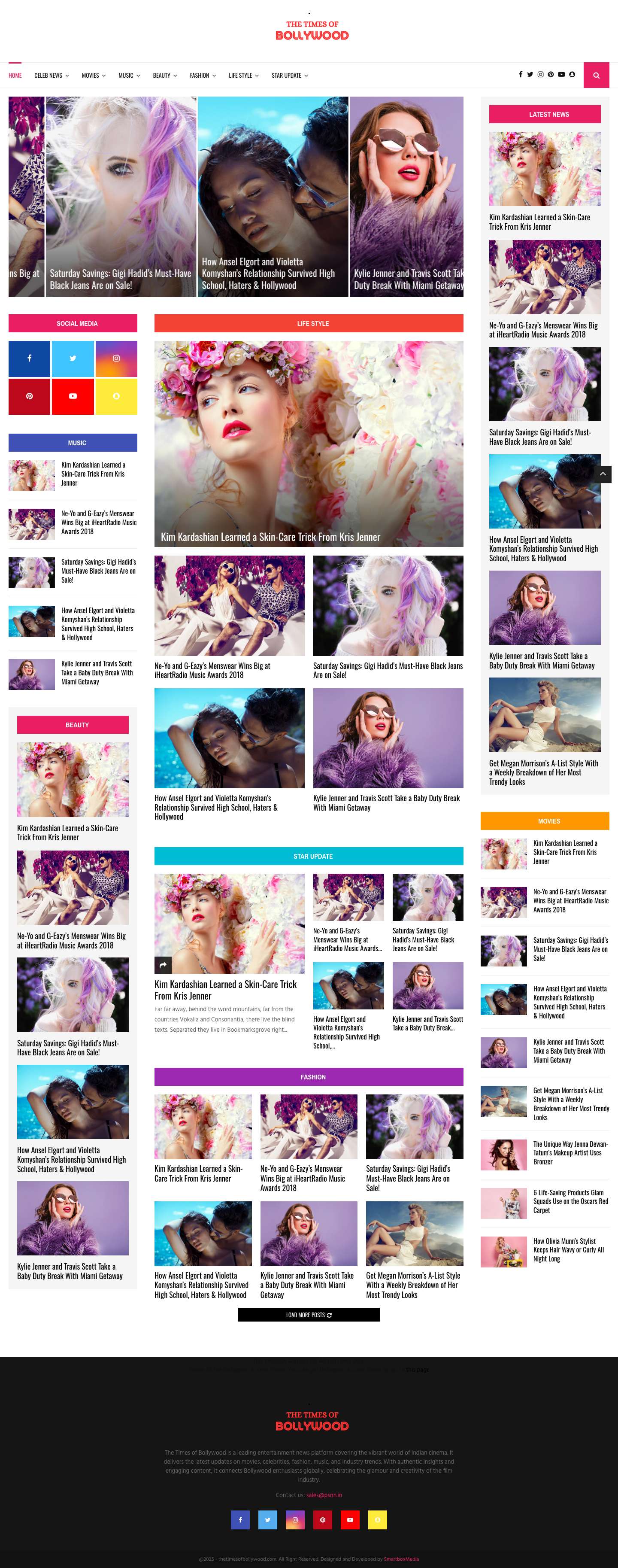 The Times Of Bollywood, News, Stories, Gossips and Reviews, - Full Screenshot