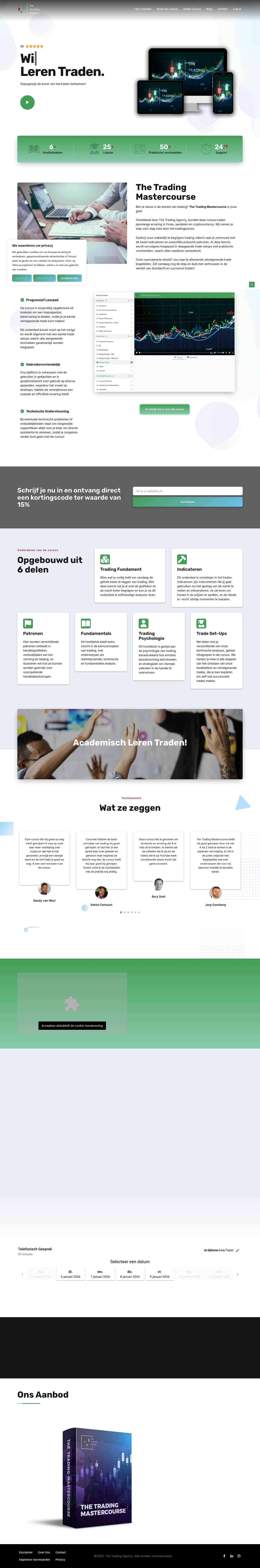 Cursus Traden | The Trading Mastercourse - Full Screenshot