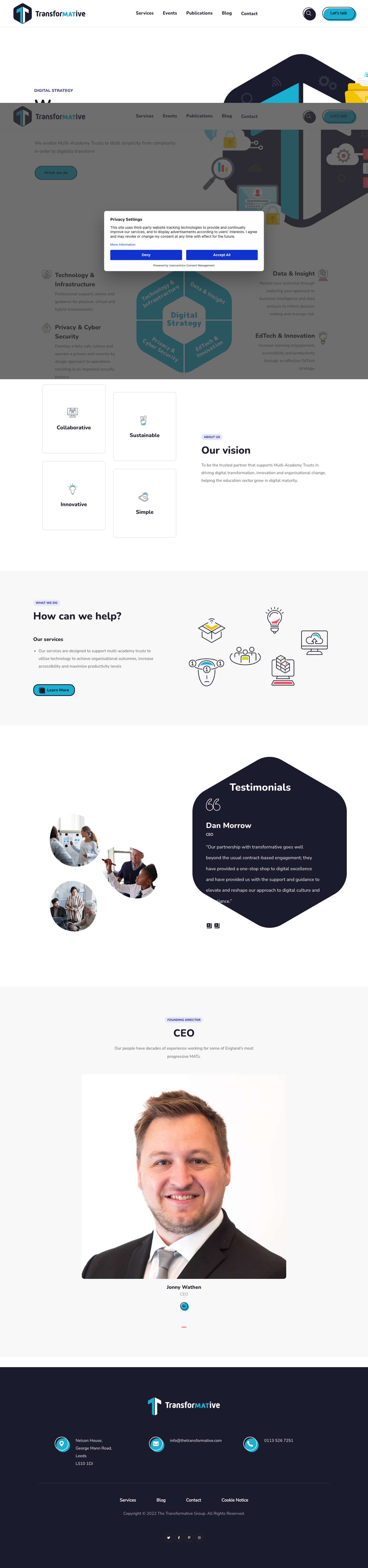 The Transformative – Digital Transformation for Multi Academy Trusts (MATs) - Full Screenshot