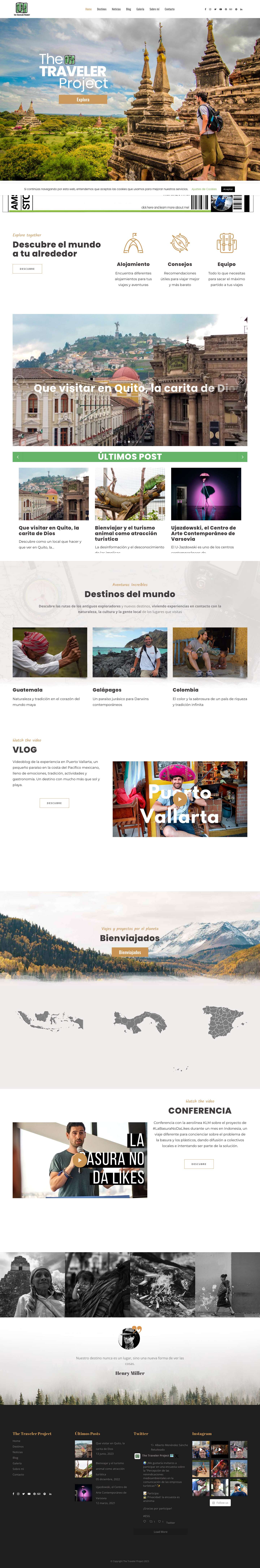 The Traveler Project - Proyectos y aventuras de viaje por el mundo - Full Screenshot