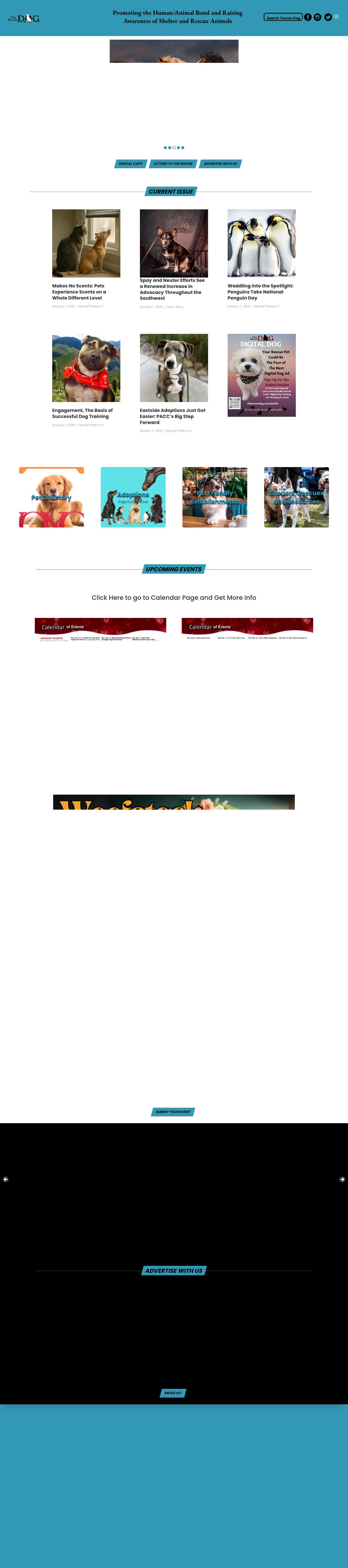 Homepage - The Tucson Dog - Full Screenshot