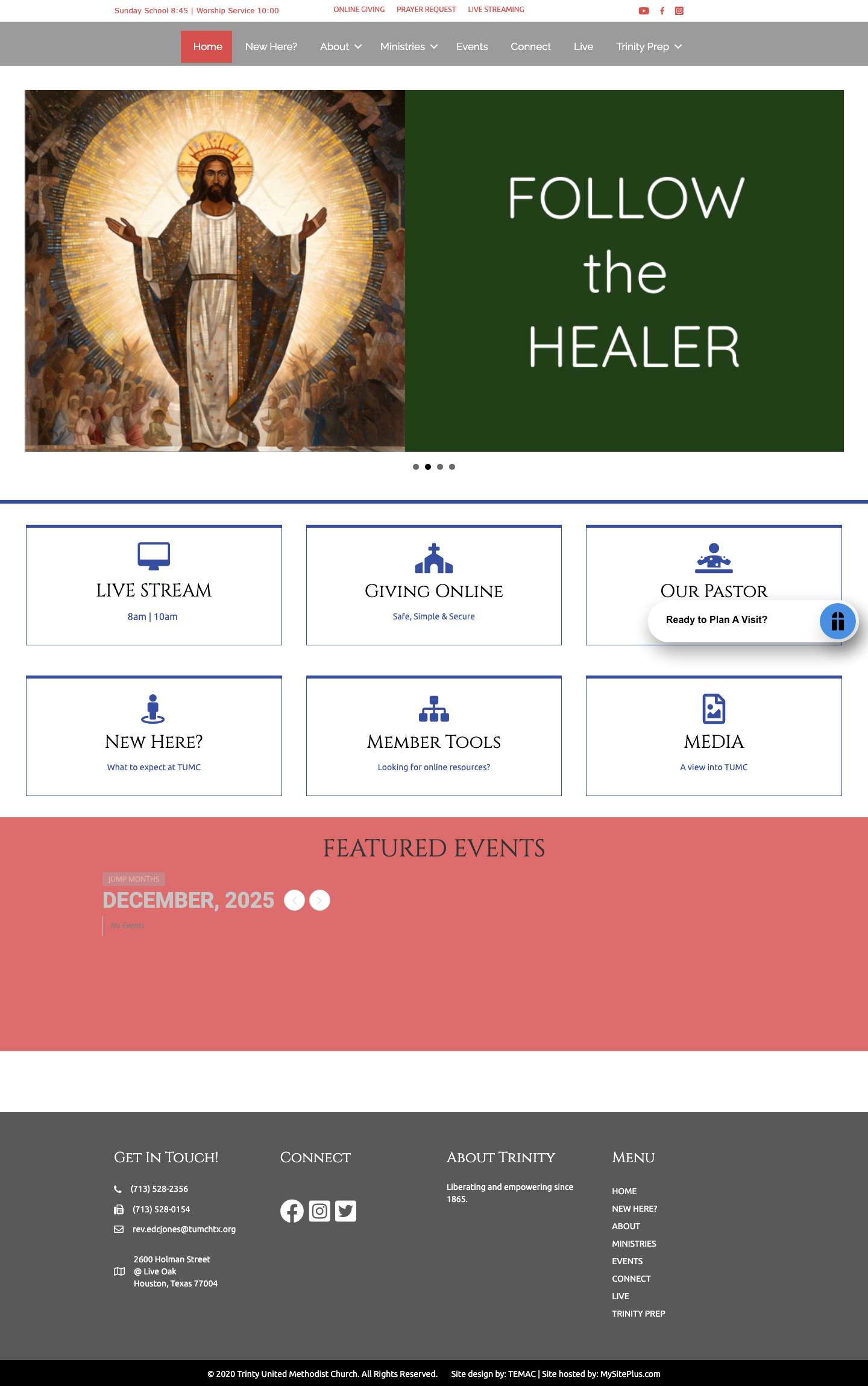 Home - Trinty United Methodist Church - Full Screenshot
