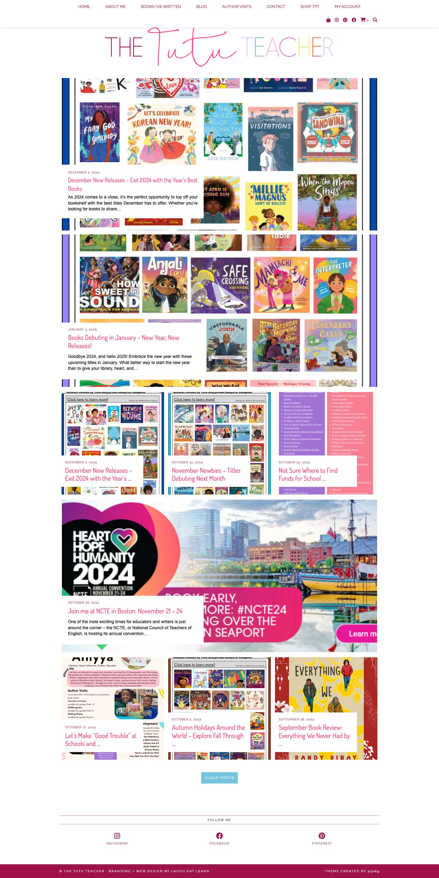 The Tutu Teacher – A Blog by Vera - Full Screenshot