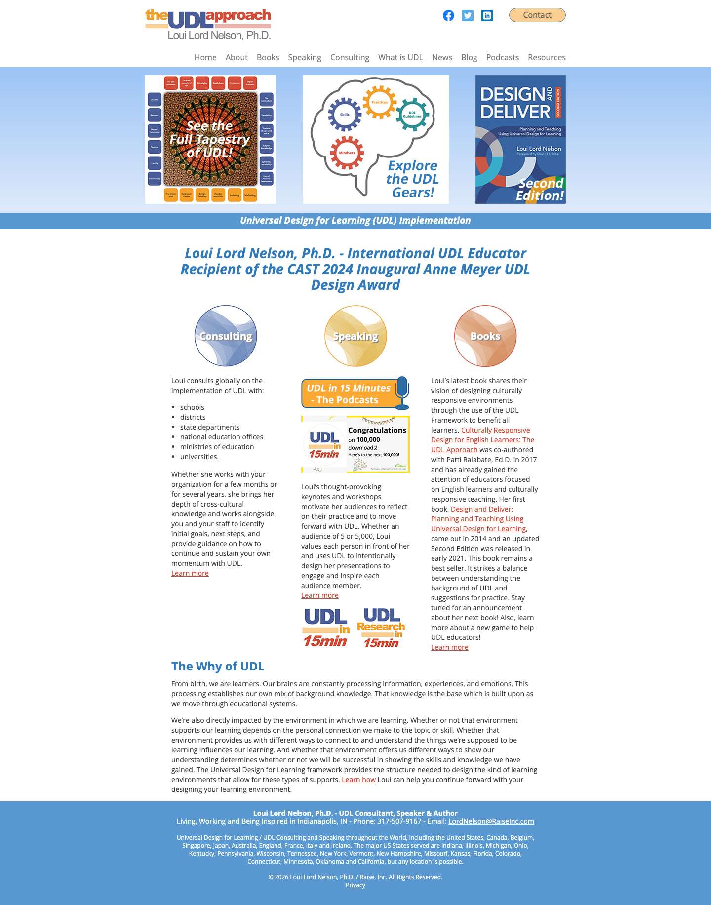 UDL, Universal Design for Learning • Loui Lord Nelson - Full Screenshot