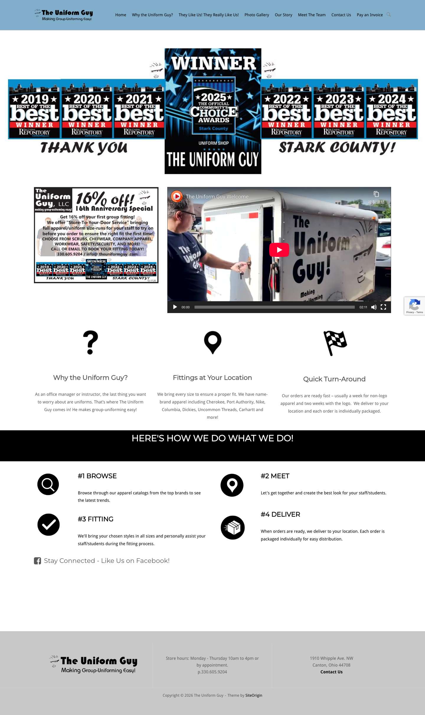 The Uniform Guy – We make group-uniforming easy! - Full Screenshot