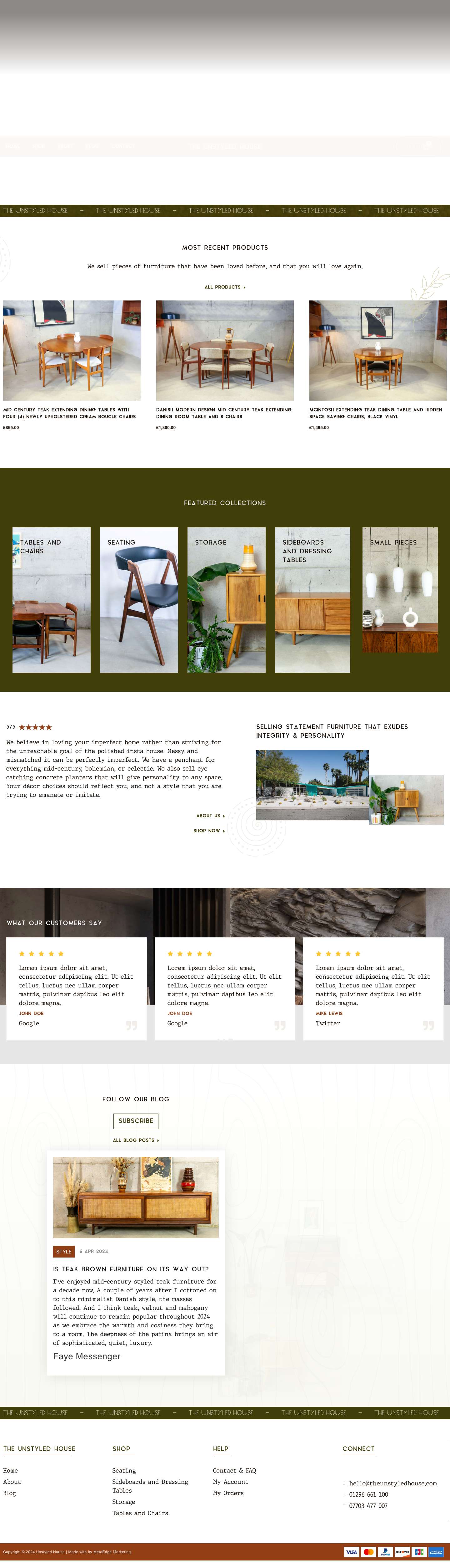 The Unstyled House – Furniture that has been loved before, and that you will love again. - Full Screenshot