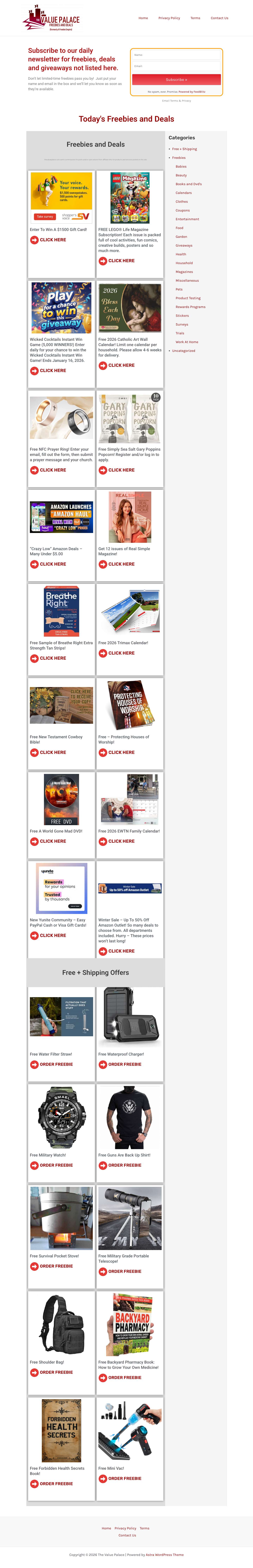 The Value Palace – Formerly A Freebie Empire - Full Screenshot