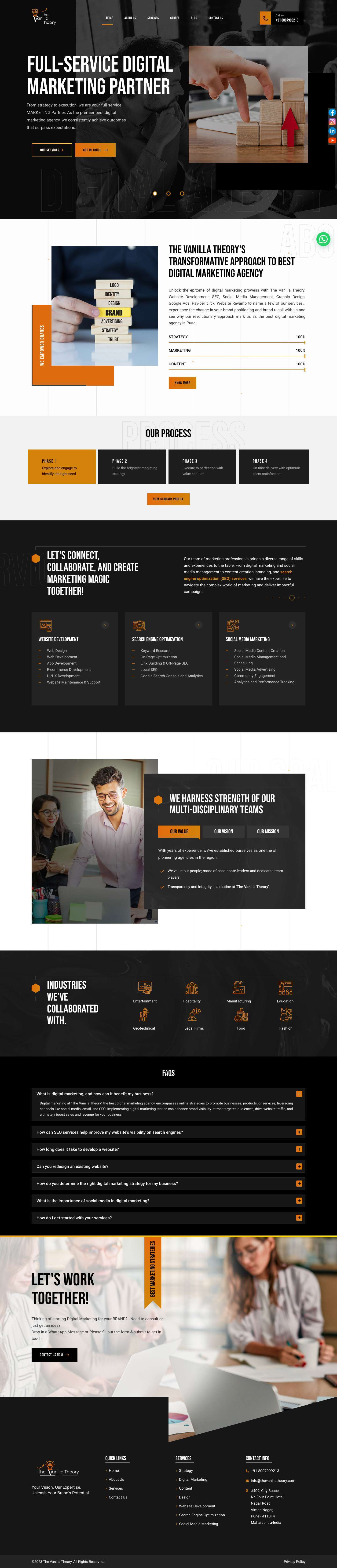 Best Digital Marketing Agency in Pune | SEO, Web Design & Ads - Full Screenshot