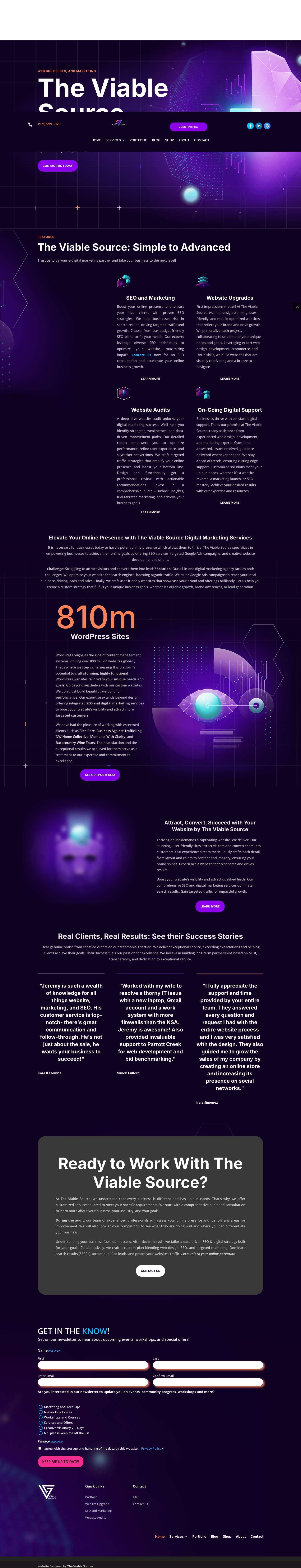 The Viable Source for Boosting Online Presence - Full Screenshot