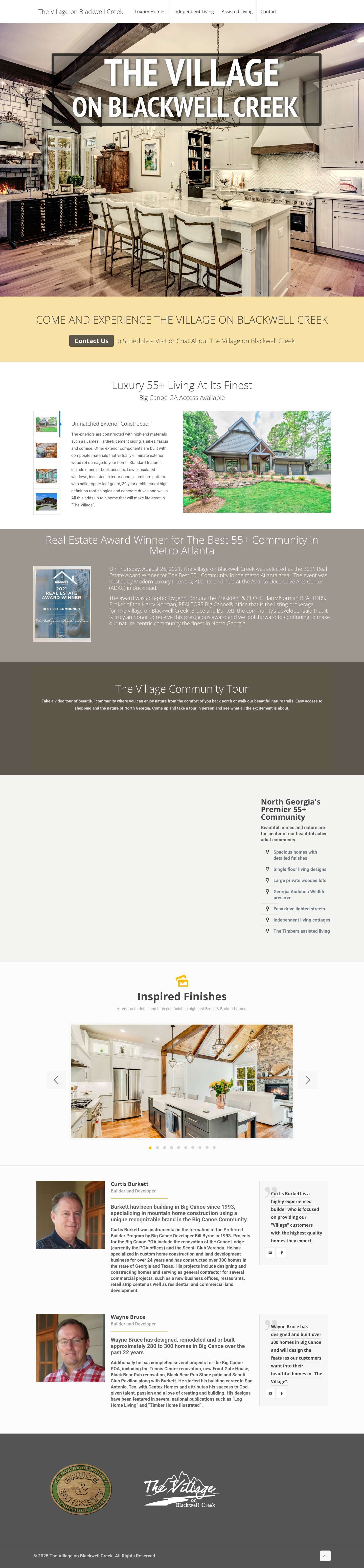 The Village on Blackwell Creek – Development Site - Full Screenshot