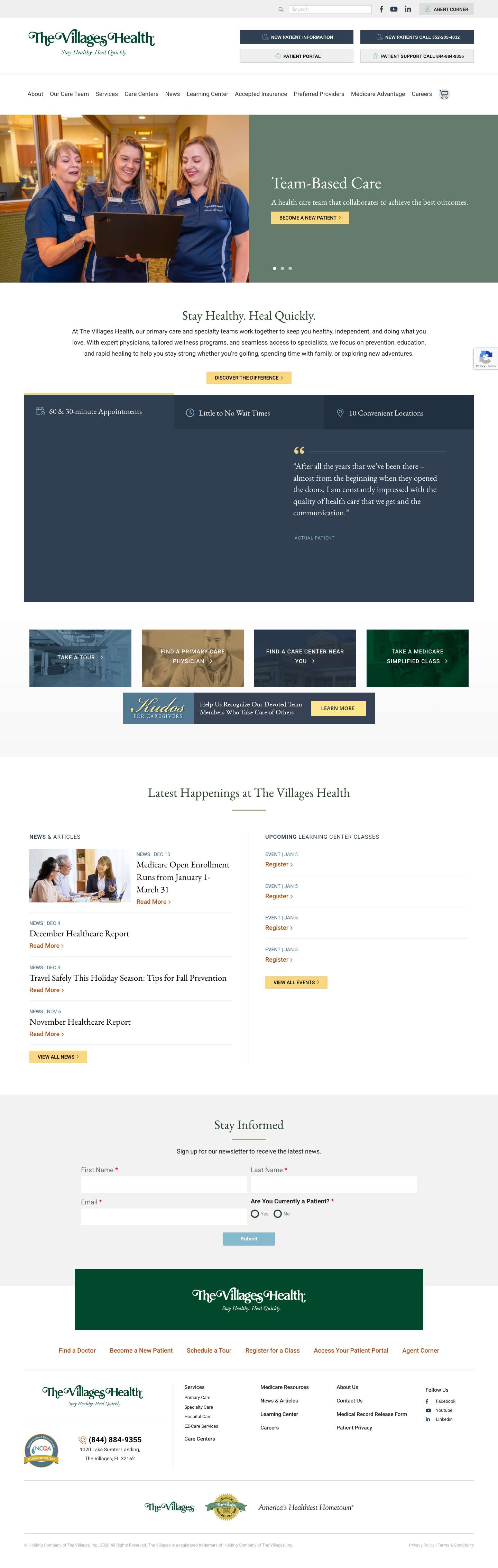 Primary and Specialty Healthcare - Full Screenshot