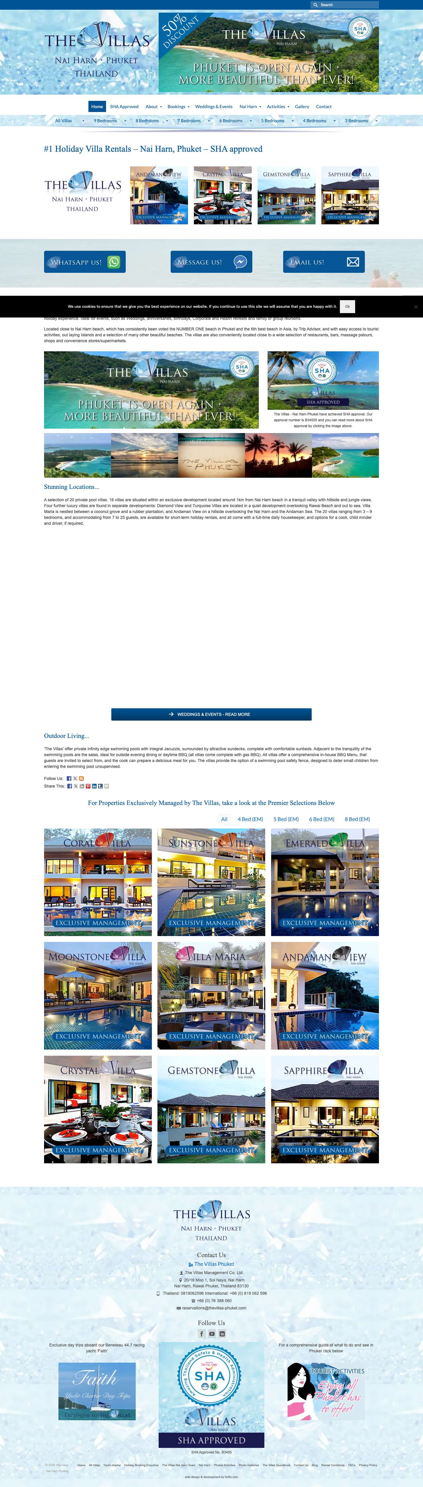 The Villas Nai Harn Phuket – Luxury Holiday Villa Rentals in Thailand - Full Screenshot