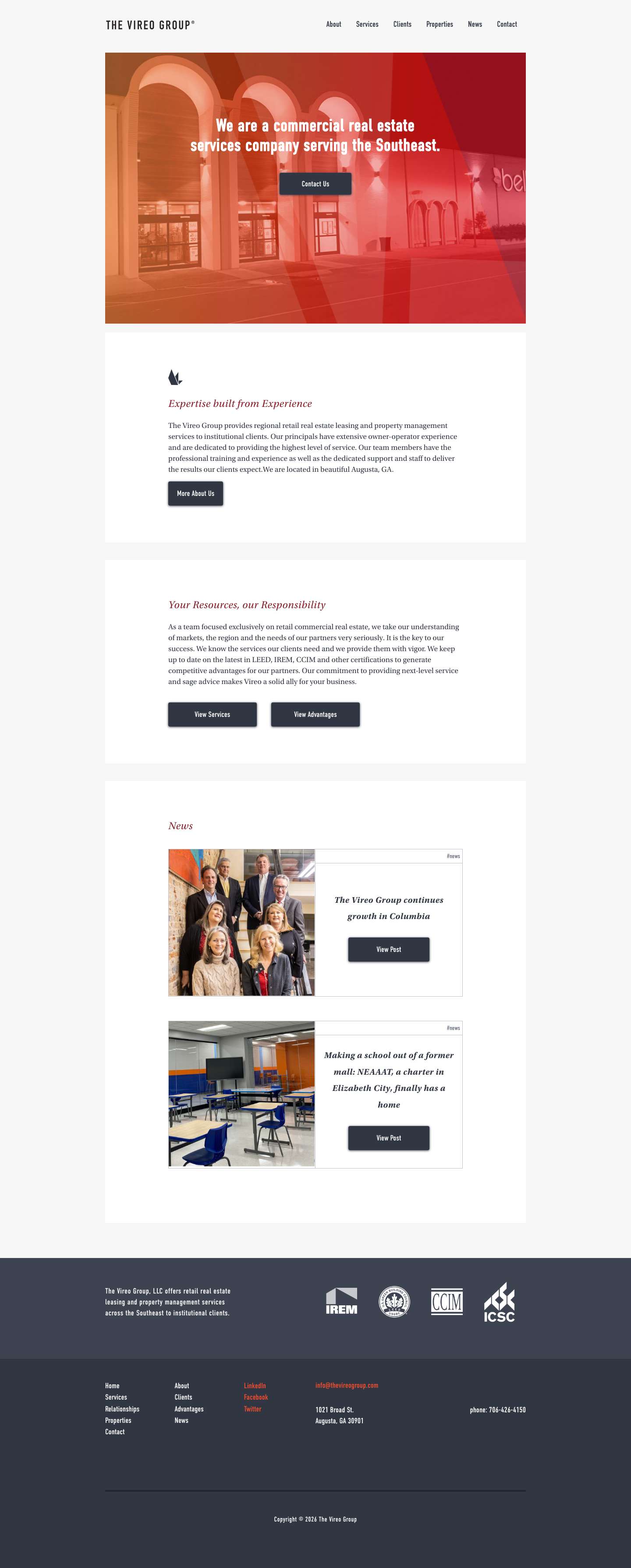 Home - The Vireo Group - The Vireo Group - Full Screenshot