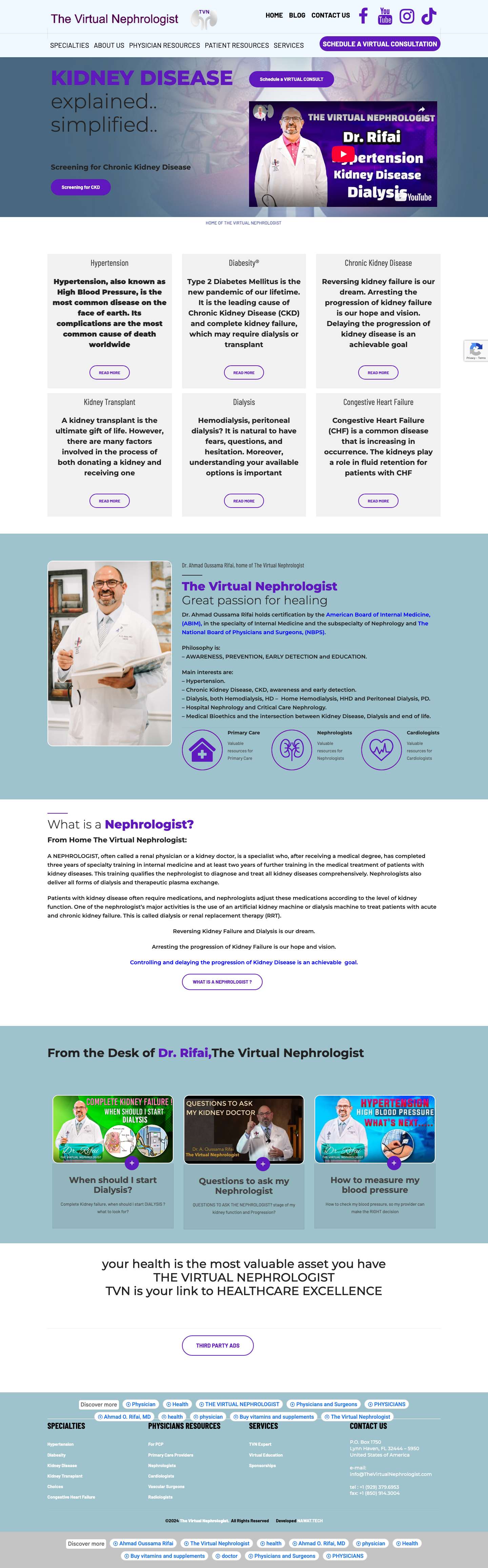 Home The Virtual Nephrologist - Full Screenshot