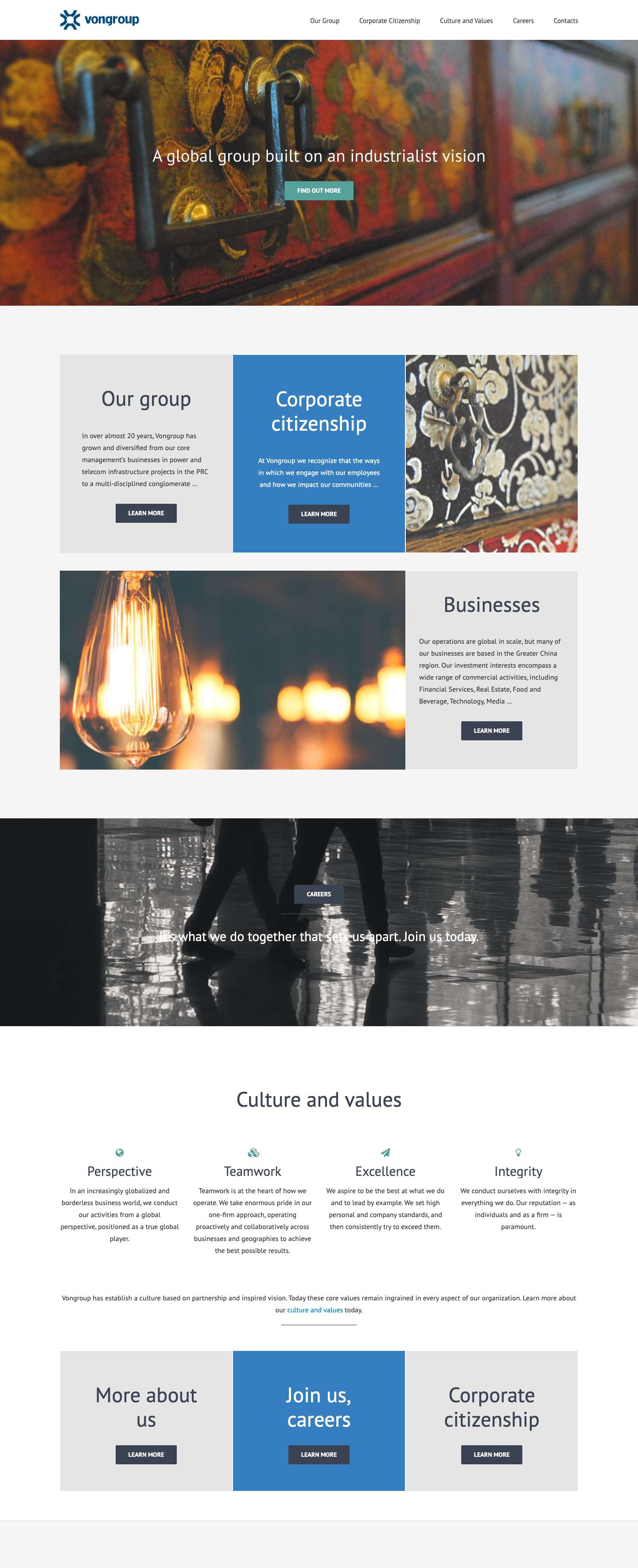 VONGROUP - Home - - Full Screenshot