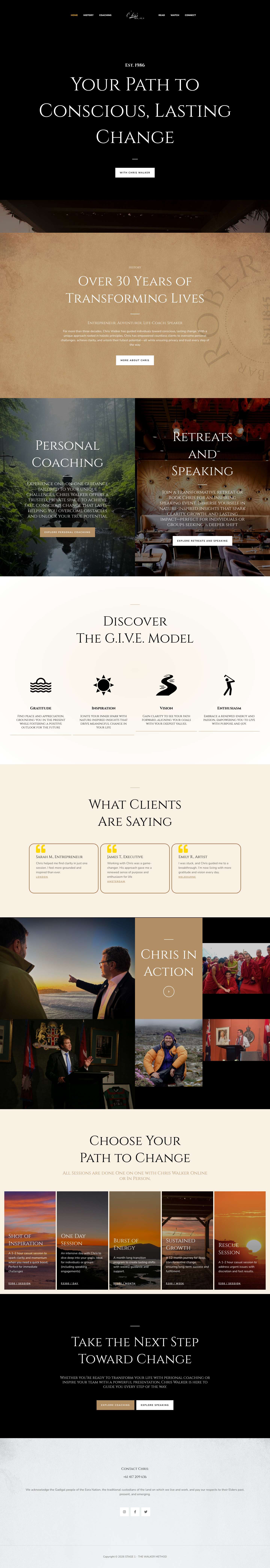 Home - STAGE 1 - THE WALKER METHOD - Full Screenshot