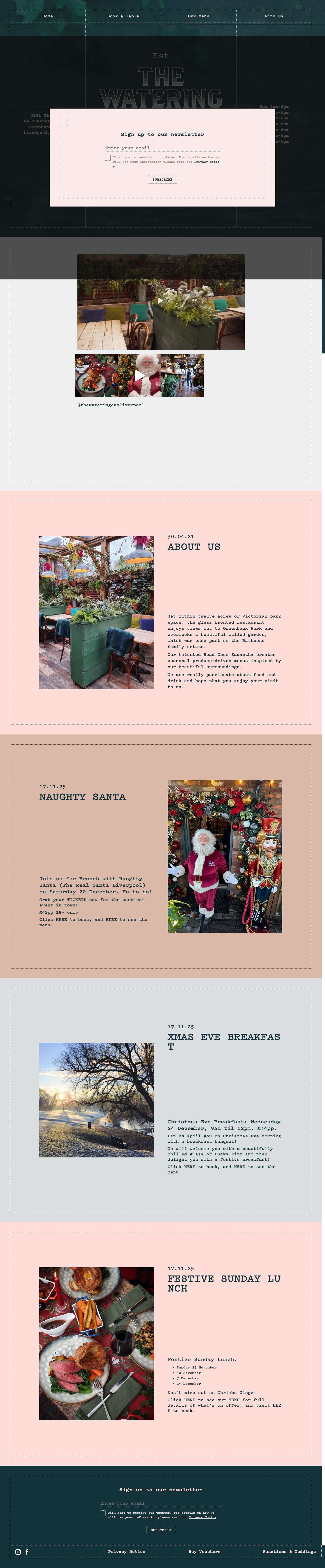 The Watering Can Liverpool - Full Screenshot