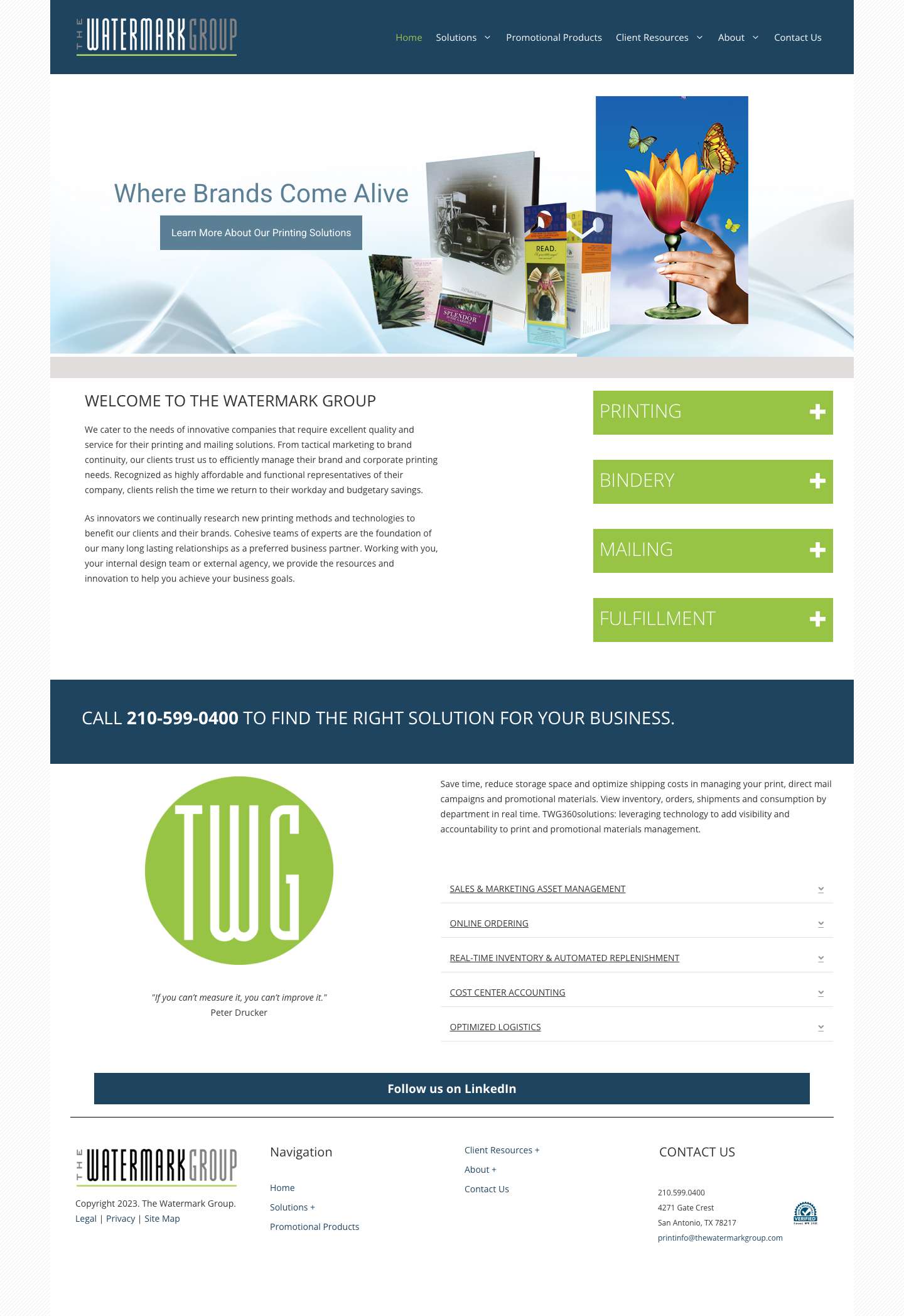 The Watermark Group – Strategic Integrated Solutions - Full Screenshot