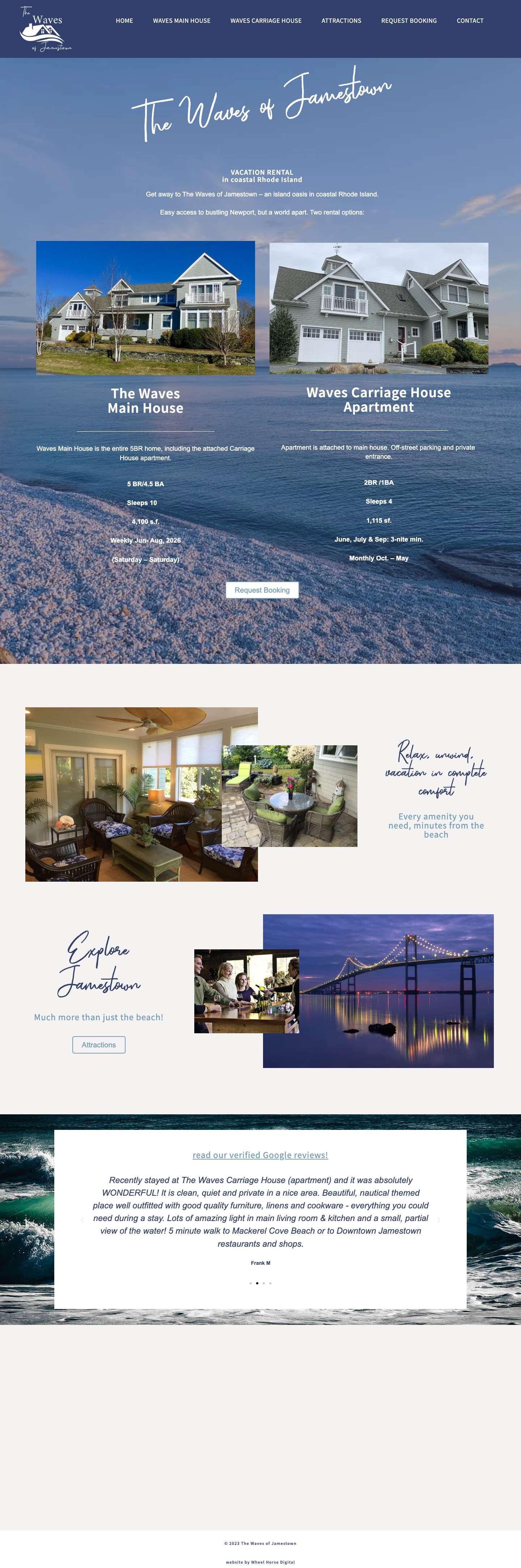 The Waves of Jamestown | Vacation Rental House in Jamestown, RI - Full Screenshot