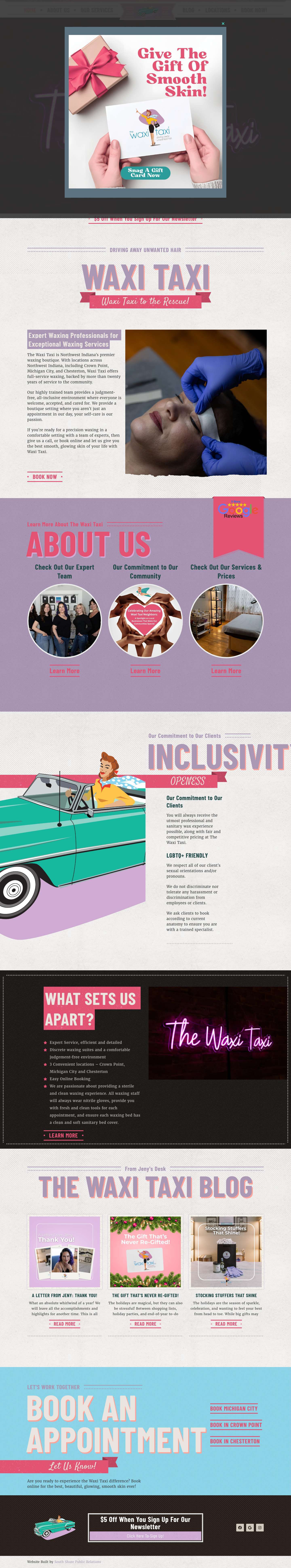 Home - Waxi Taxi - Full Screenshot