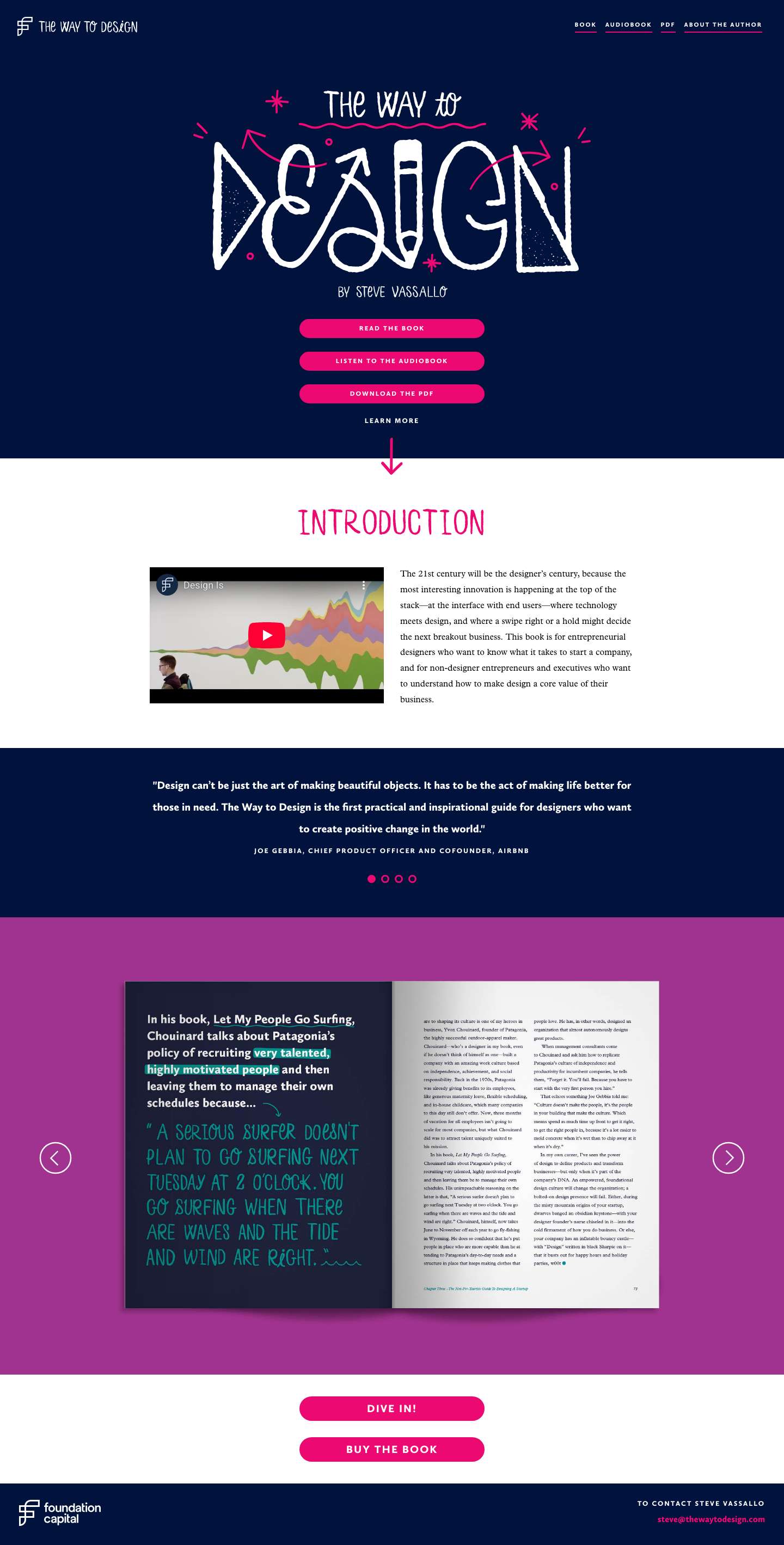 The Way to Design by Steve Vassallo - Full Screenshot