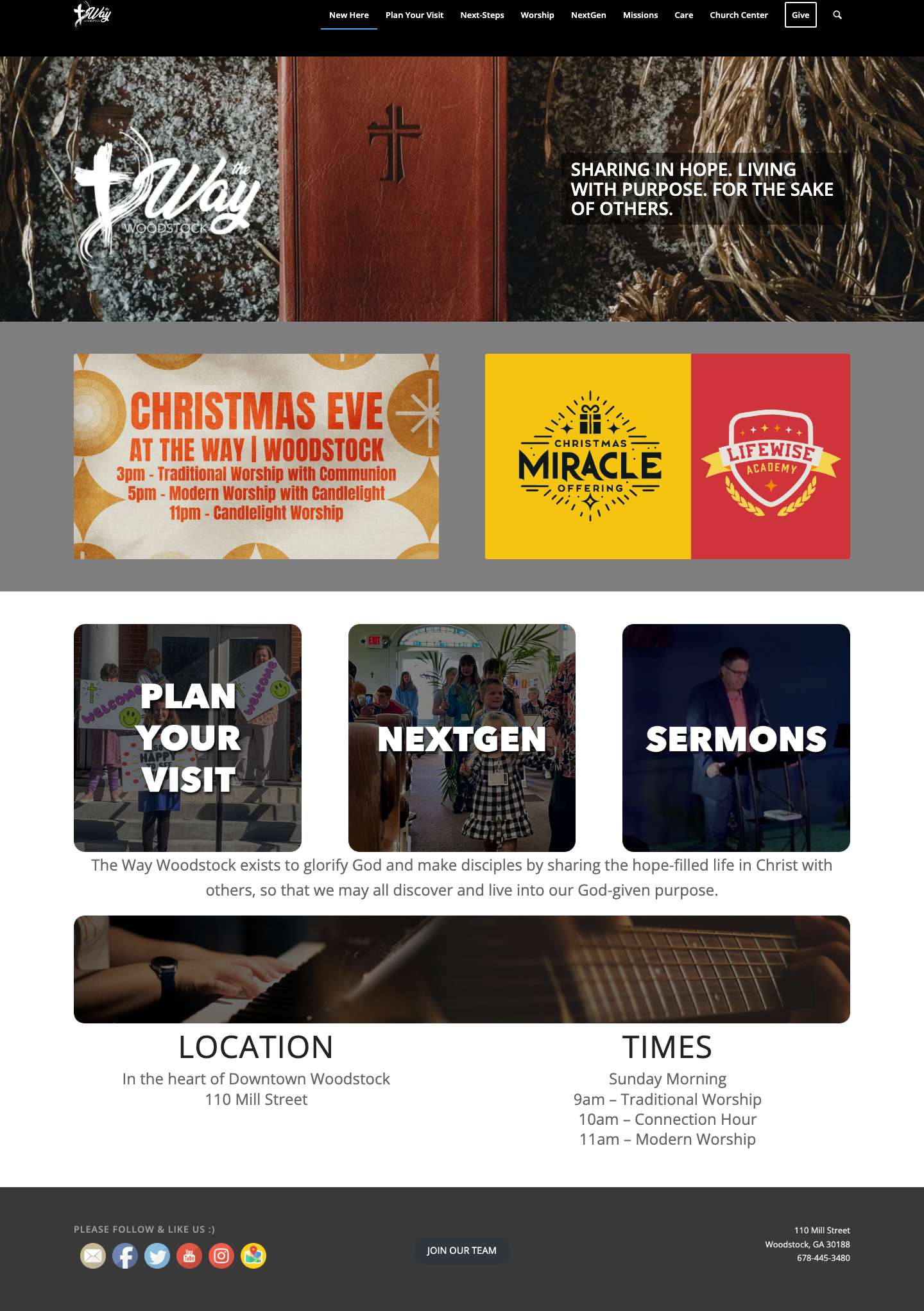 The Way – Sharing in Hope. Living with Purpose. For the sake of Others. - Full Screenshot