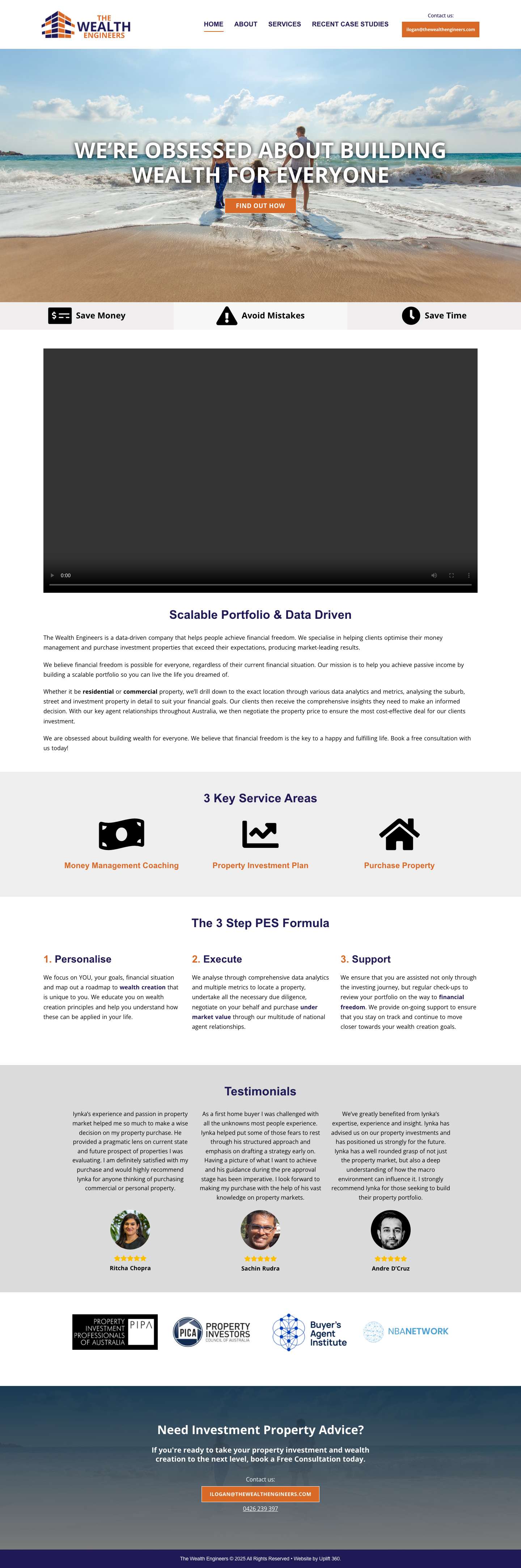 Home - The Wealth Engineers - Full Screenshot