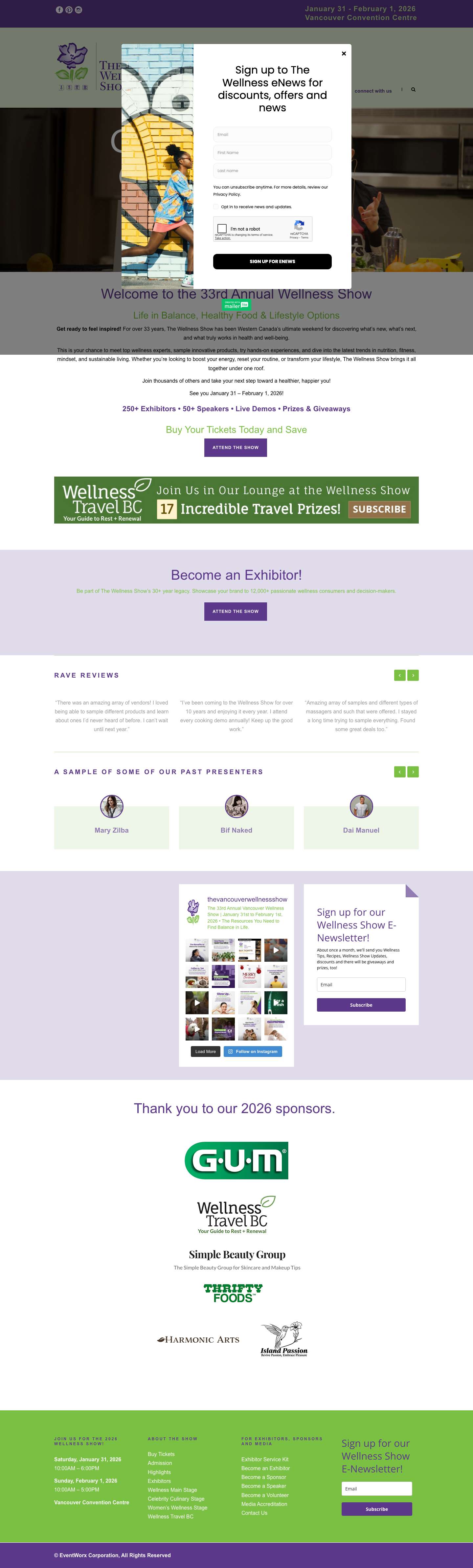 home - The Wellness Show - Full Screenshot