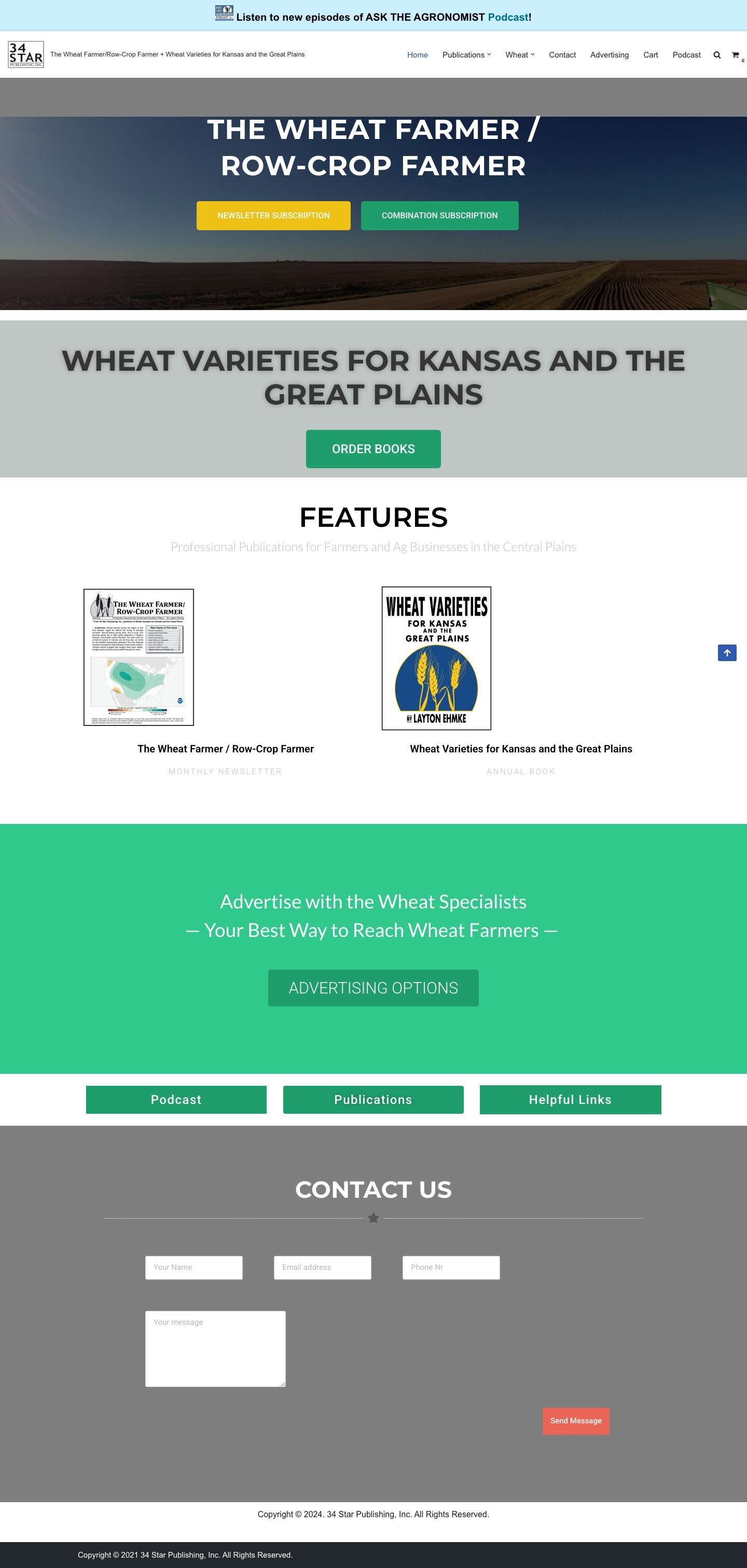 The Wheat Farmer/Row-Crop Farmer + Wheat Varieties for Kansas and the Great Plains - Full Screenshot