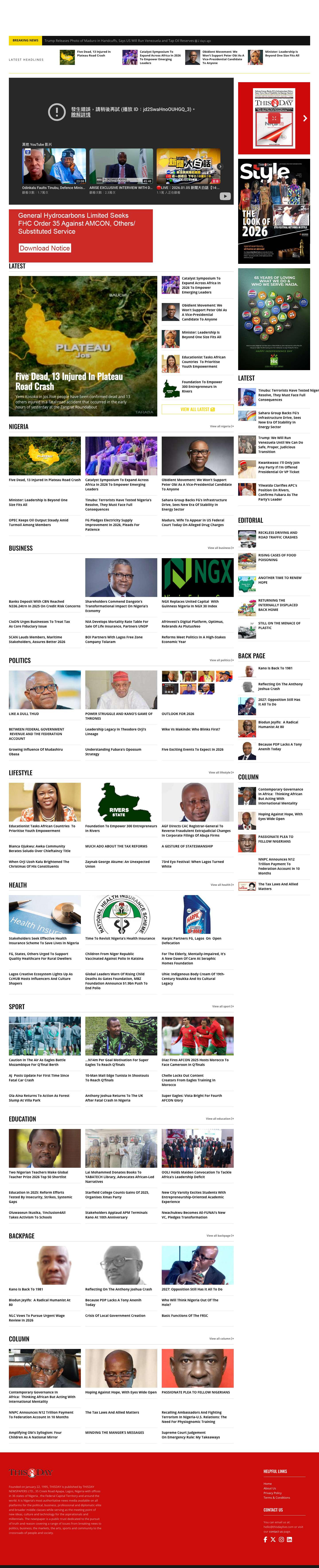 THISDAYLIVE – Truth and Reason - Full Screenshot