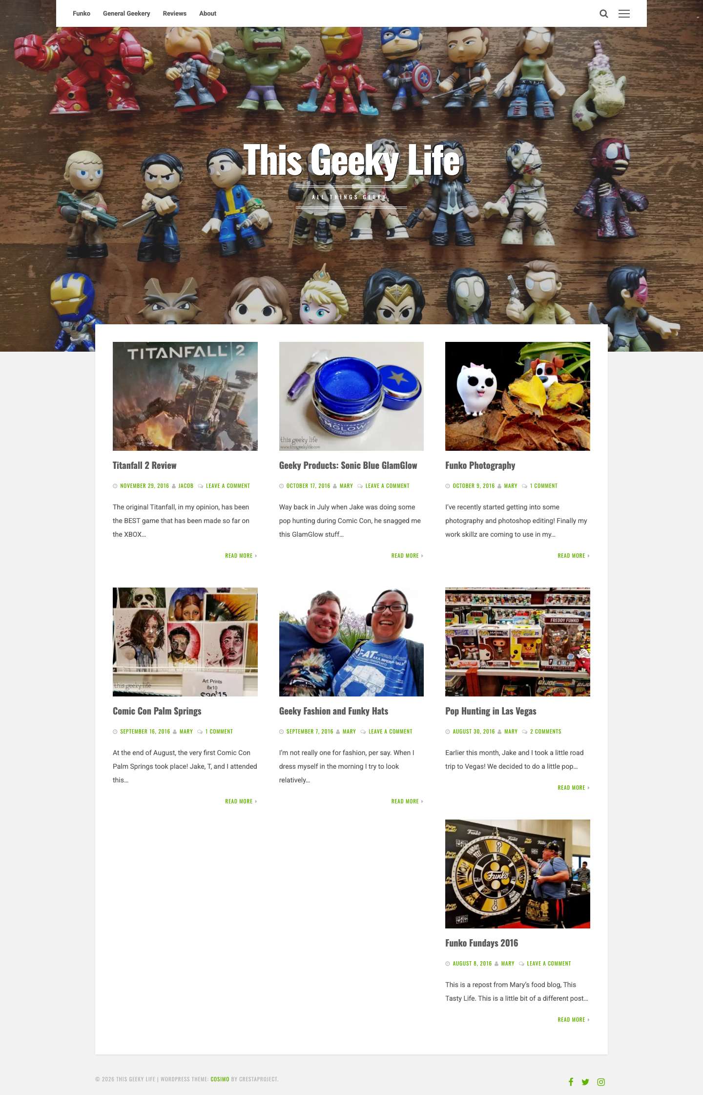 This Geeky Life - All things geeky. - Full Screenshot