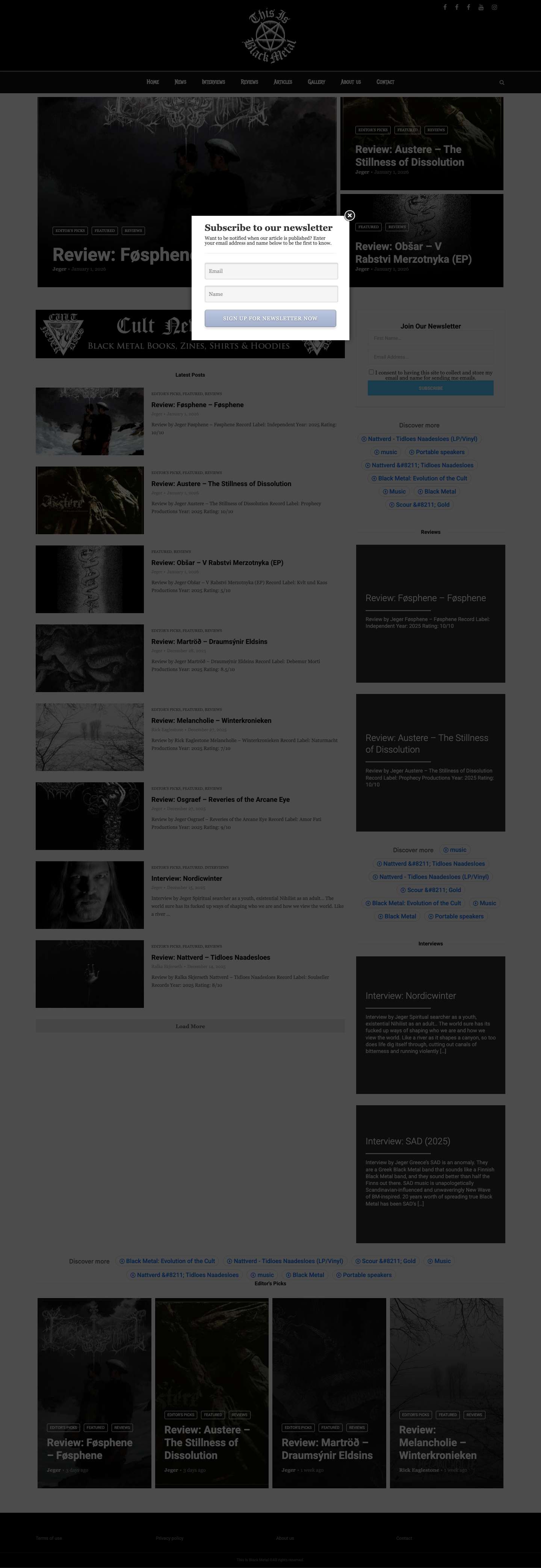 Home page - This is Black Metal - Full Screenshot