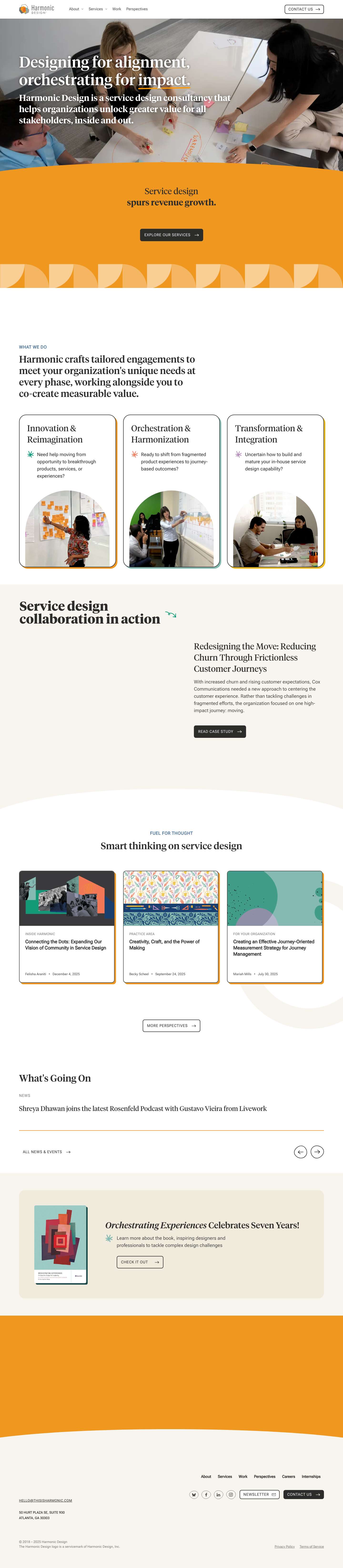 Home - Harmonic Designmore-arrow-svgmore-arrow-svg - Full Screenshot