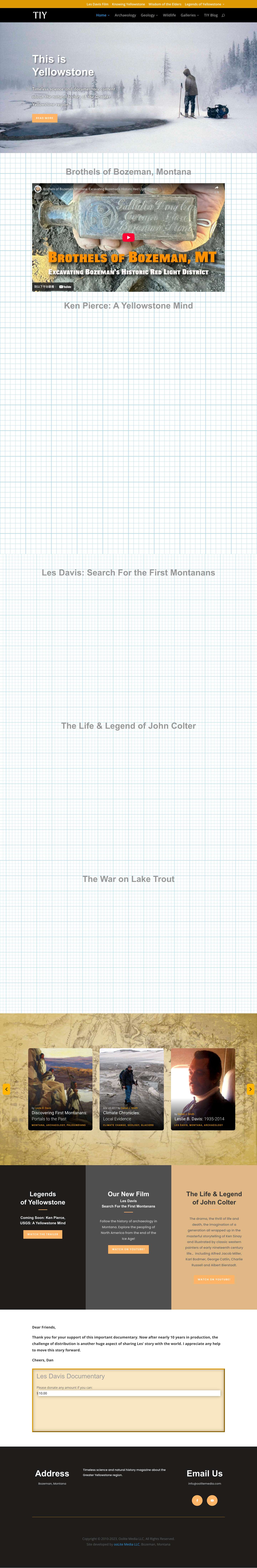 This Is Yellowstone Home | This Is Yellowstone - Full Screenshot