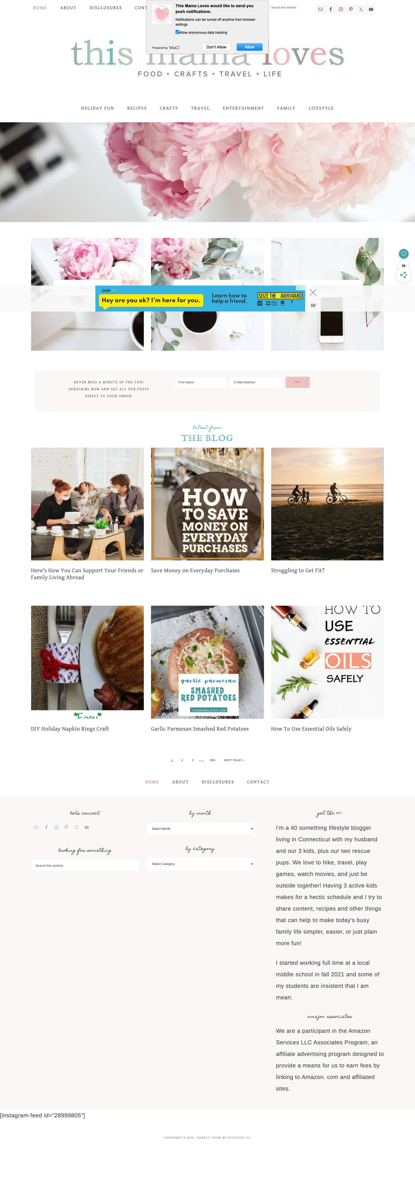 This Mama Loves - Connecticut lifestyle blog featuring food, crafts, travel, entertainment, tech, family and moreEmailFacebookInstagramPinterestTwitterYouTubeEmailFacebookInstagramPinterestTwitterYouTube - Full Screenshot