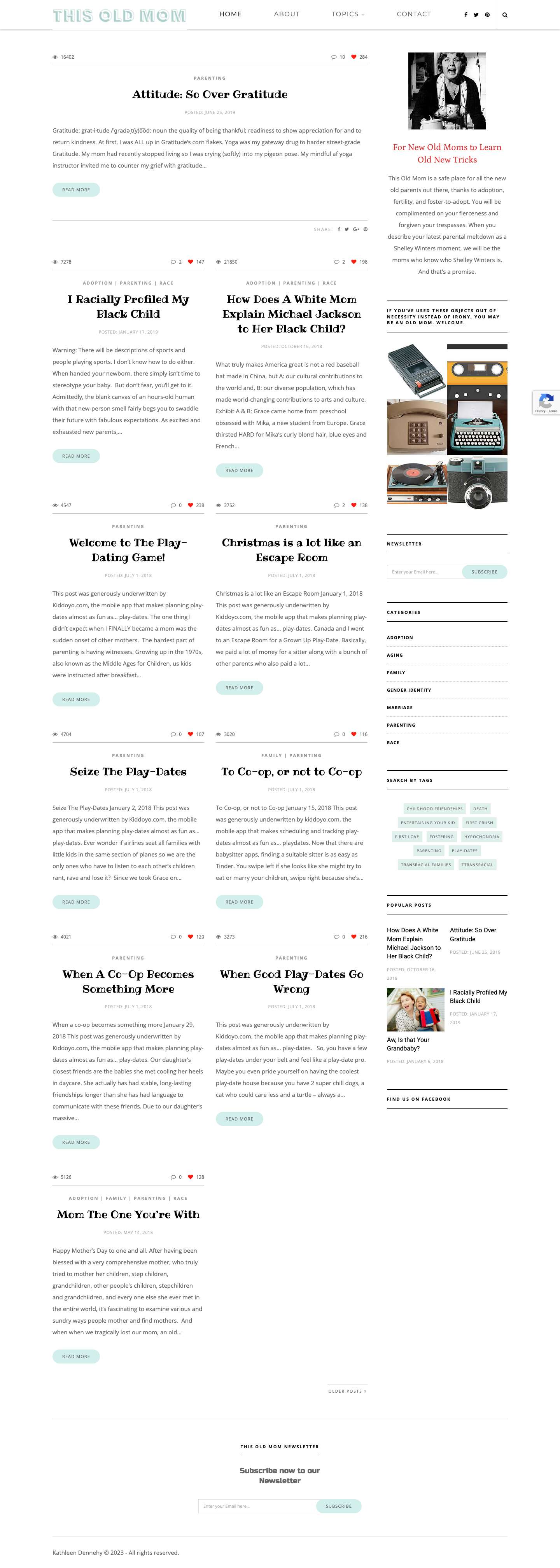 This Old Mom – For New Old Moms to Learn Old New Tricks. - Full Screenshot