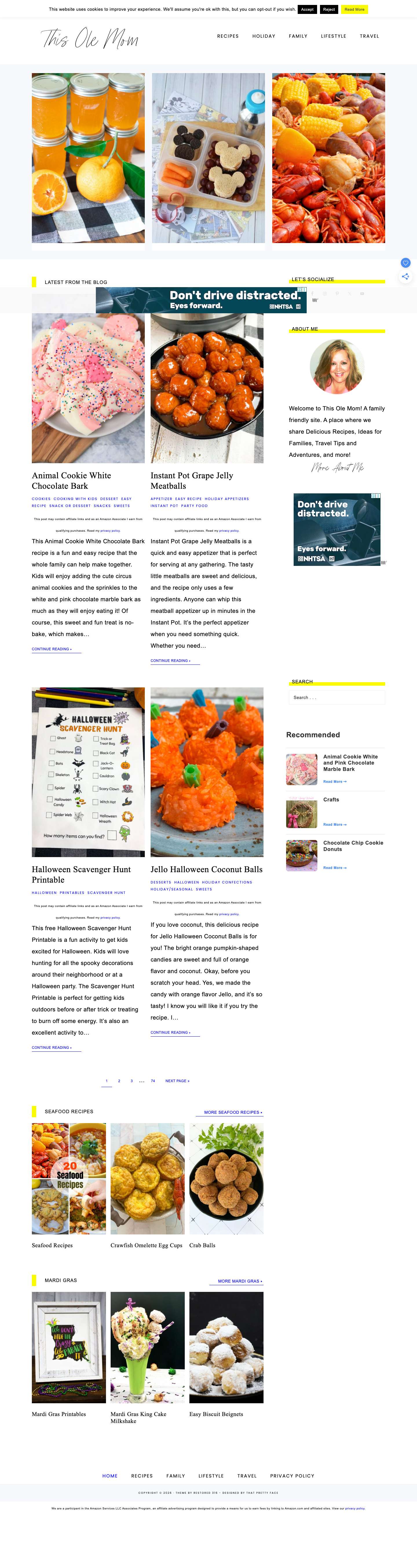 This Ole Mom - Delicious Food, Family Fun, and Travel Adventures!FacebookInstagramPinterestTwitterYouTubeFacebookInstagramPinterestTwitterYouTube - Full Screenshot