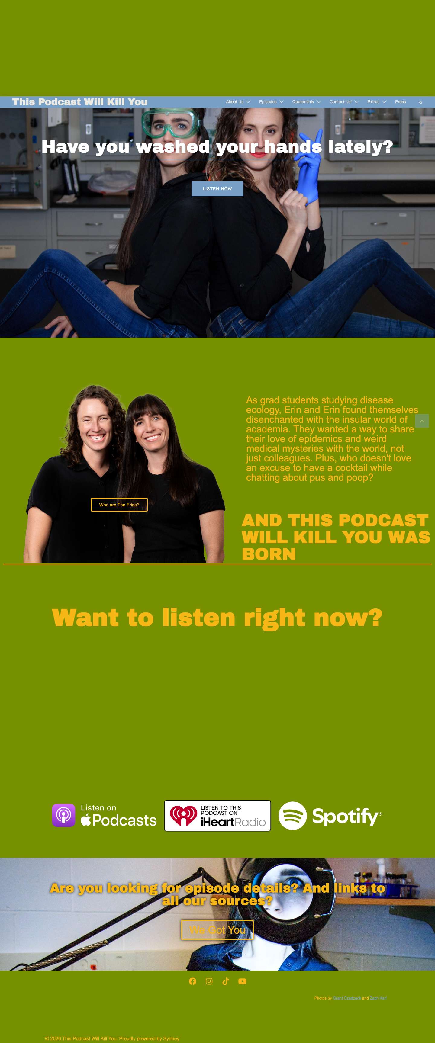This Podcast Will Kill You - Full Screenshot