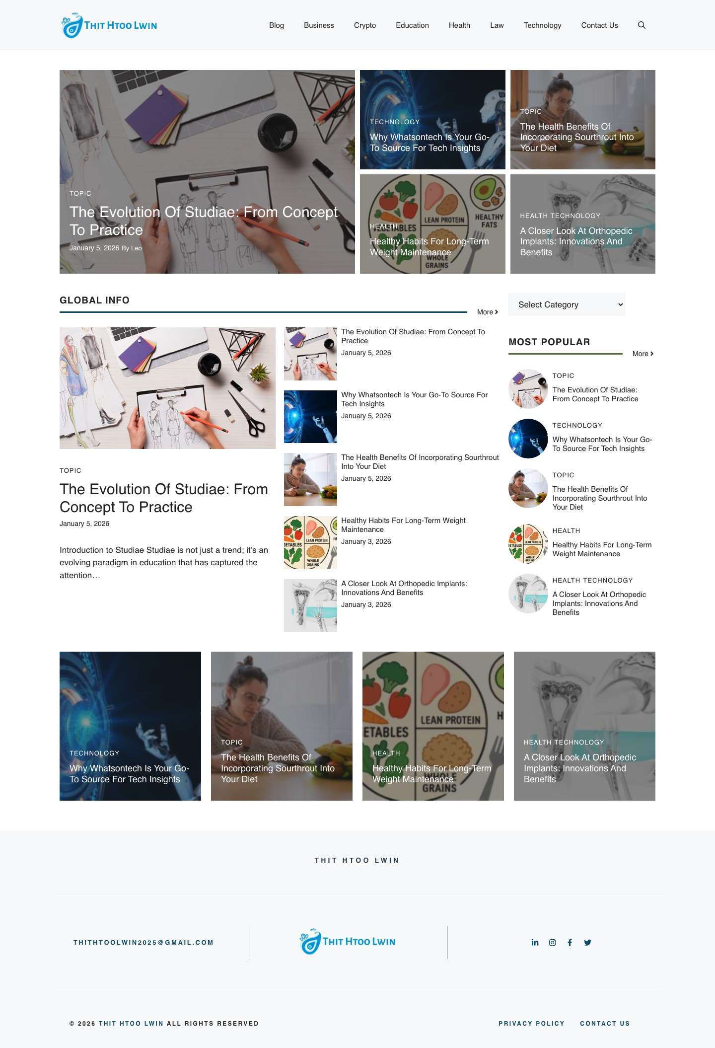 Home - Thit Htoo Lwin - Full Screenshot
