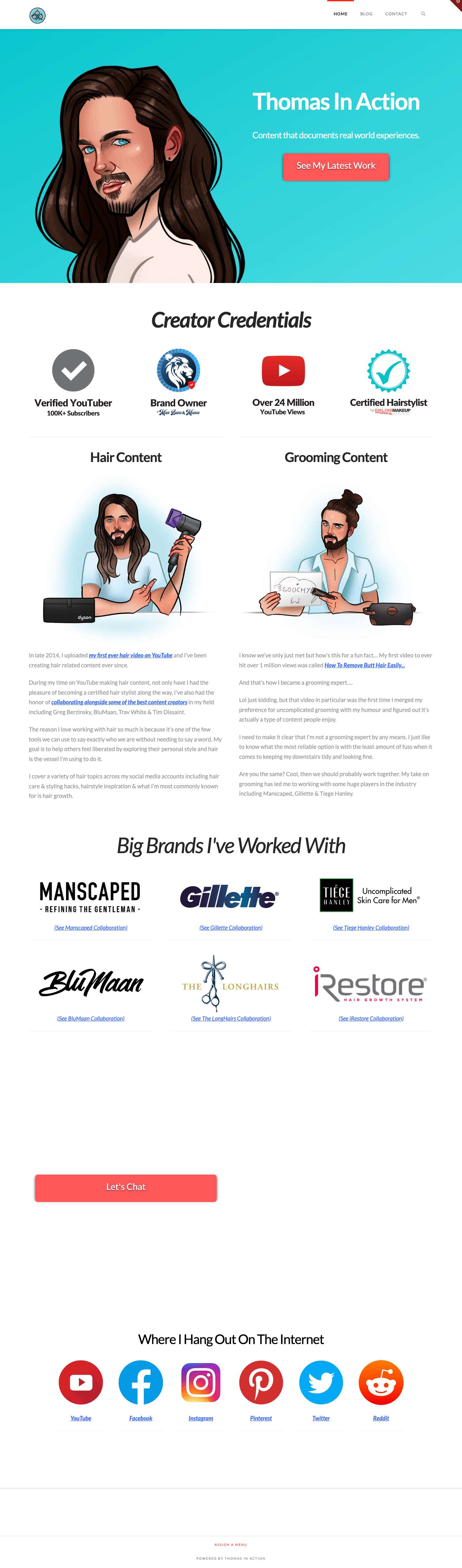 Thomas In Action - Lifestyle, Hair and Inspiration - Full Screenshot