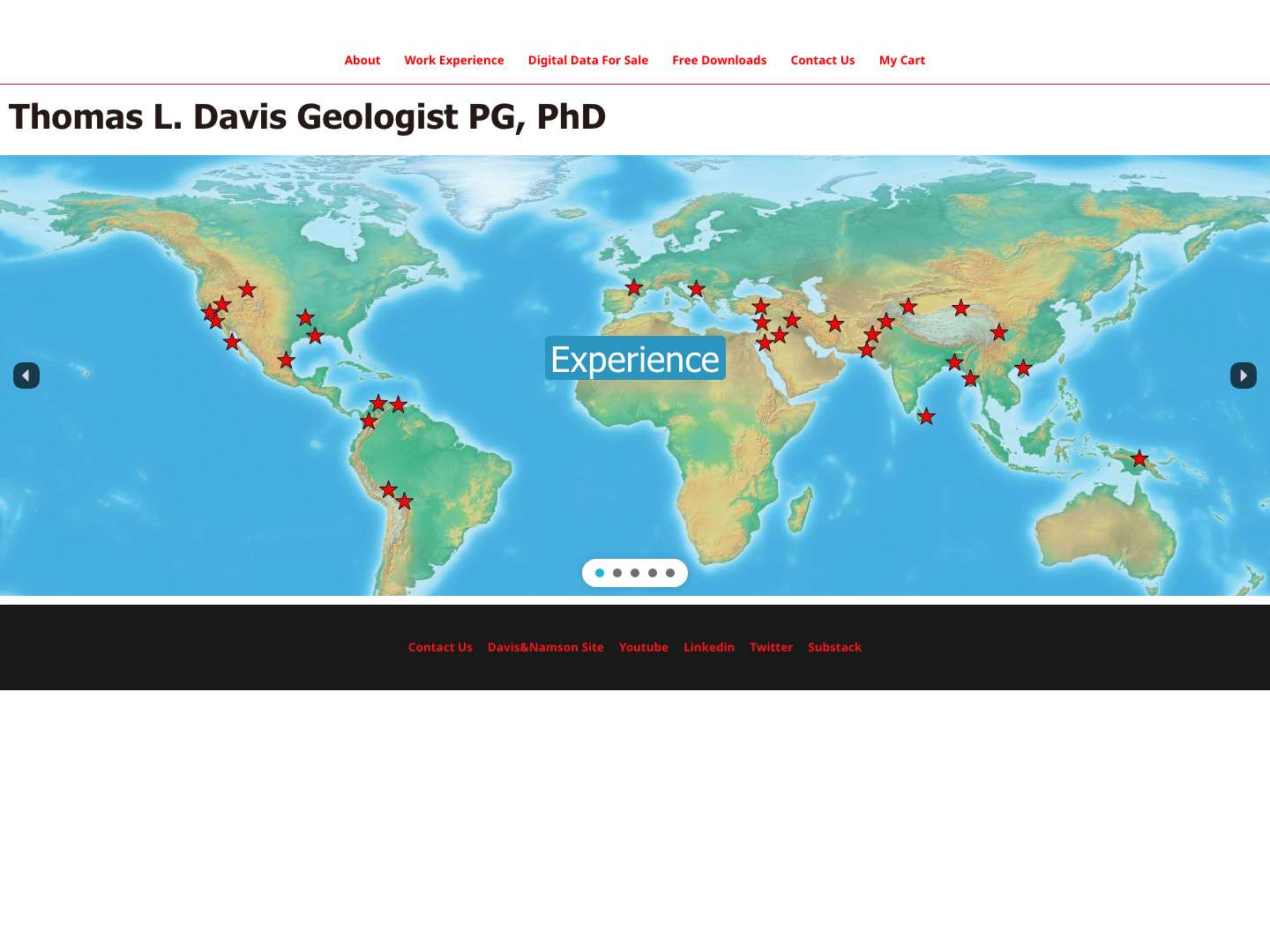 Thomas L. Davis Geologist - Full Screenshot