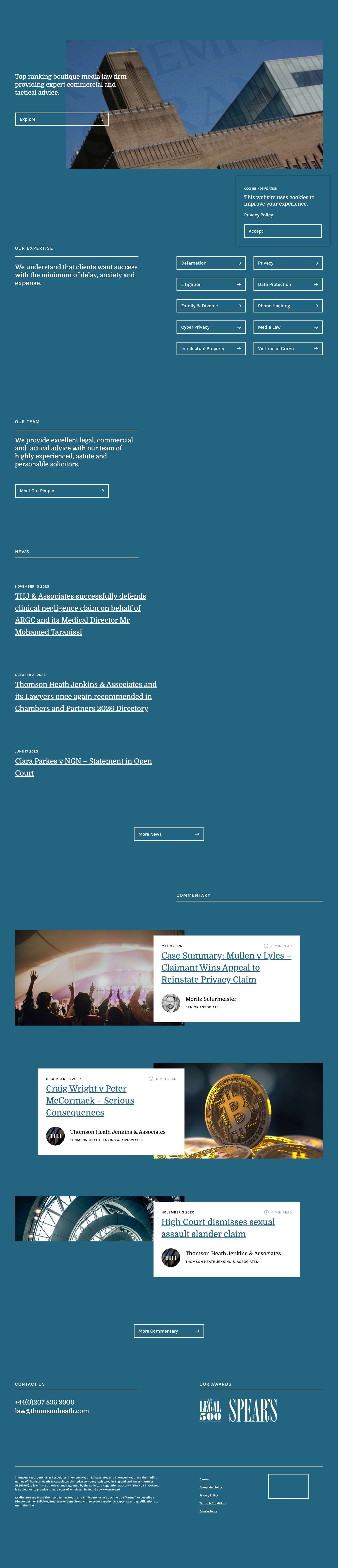 Thomson Heath Jenkins & Associatesinline-icon-linkedinline-icon-twitterinline-icon-linkedinline-icon-twitterinline-icon-clockinline-icon-clockinline-icon-clock - Full Screenshot