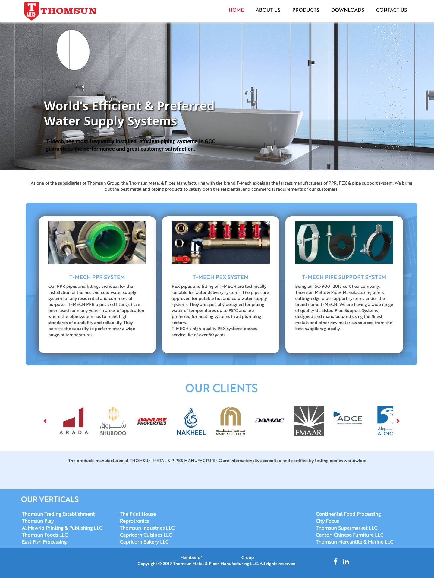 PPR pipes and fittings Dubai |PEX Pipes and fitting Supplier Dubai - Full Screenshot