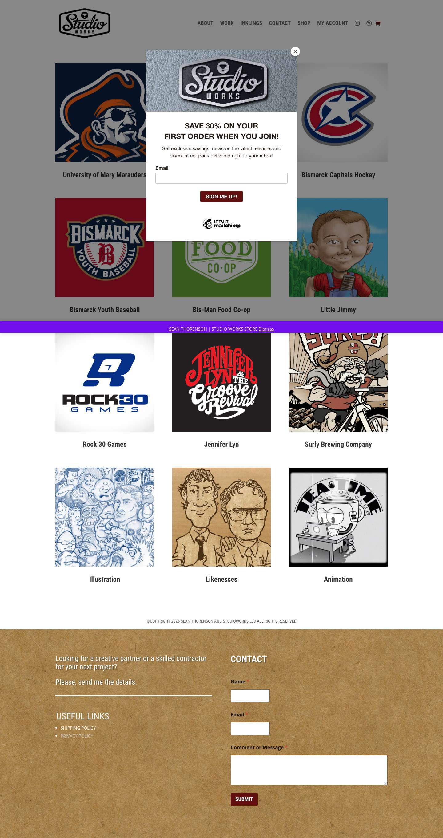 work - Sean Thorenson - Full Screenshot