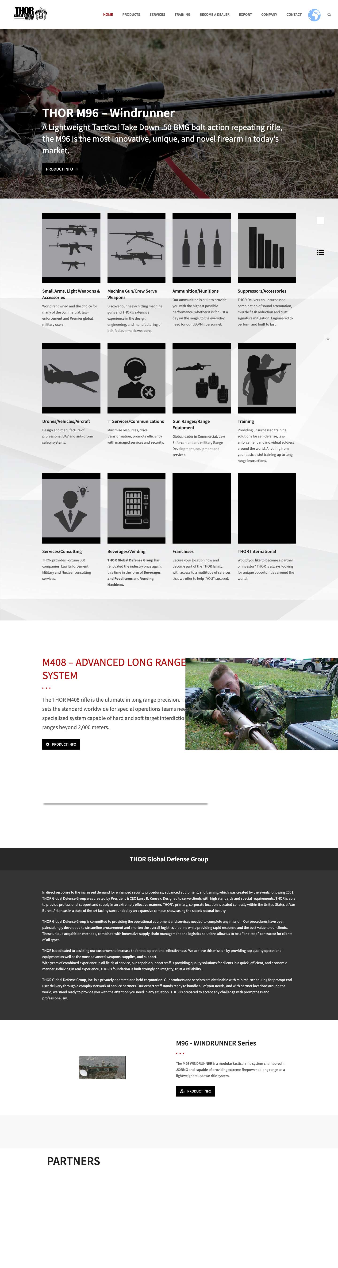 Home - THOR | Global Defense Group - Full Screenshot