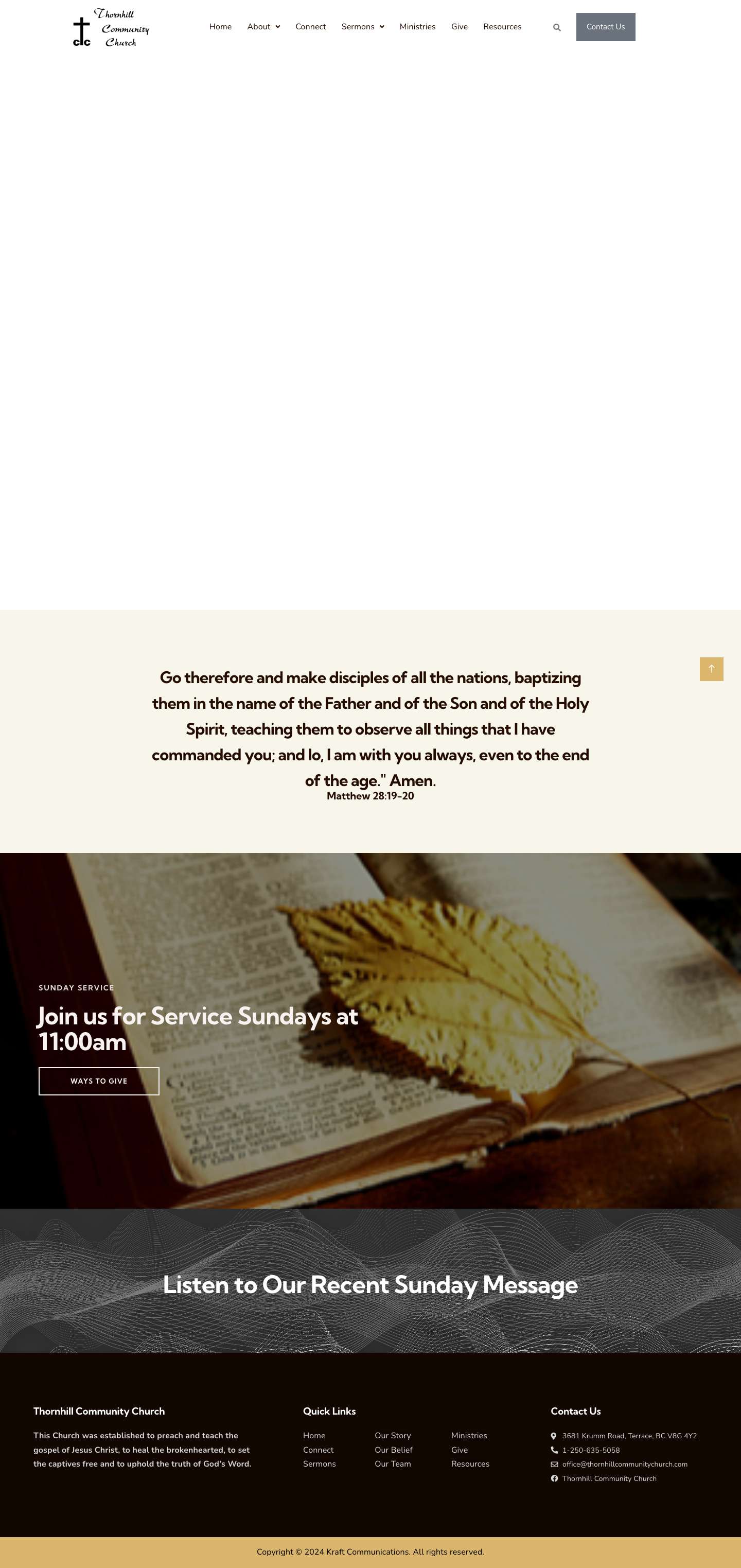 Thornhill Community Church - Full Screenshot