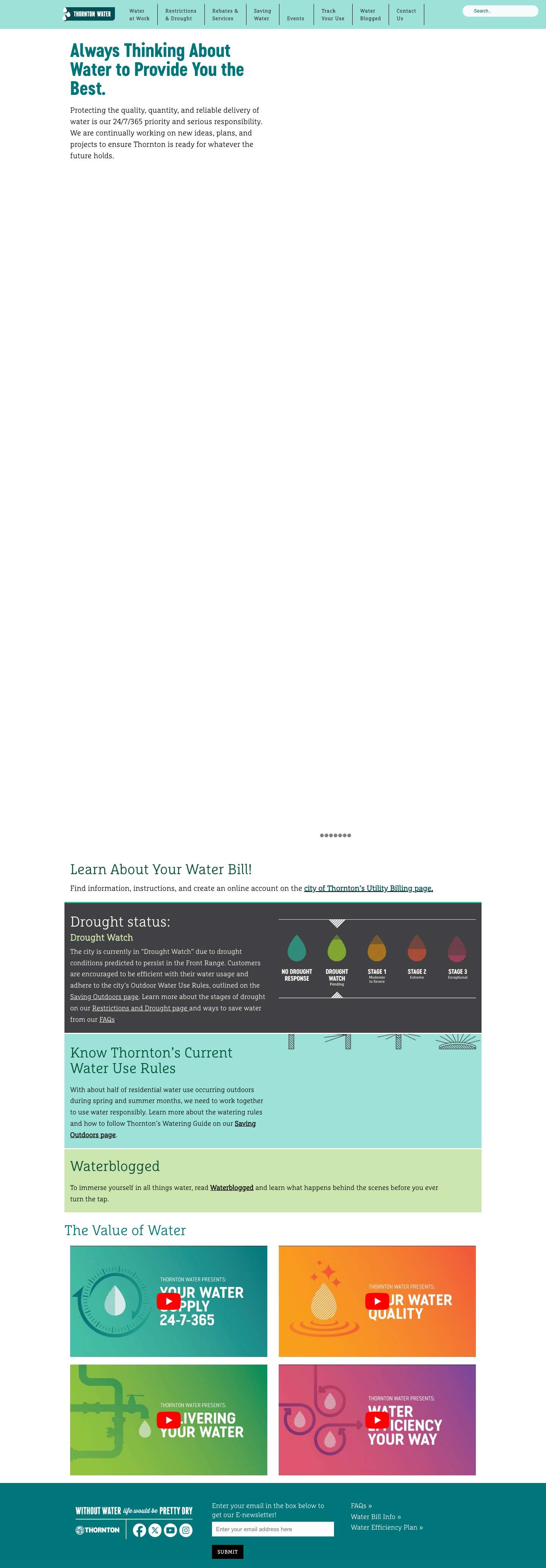 Home - Thornton Water - Full Screenshot