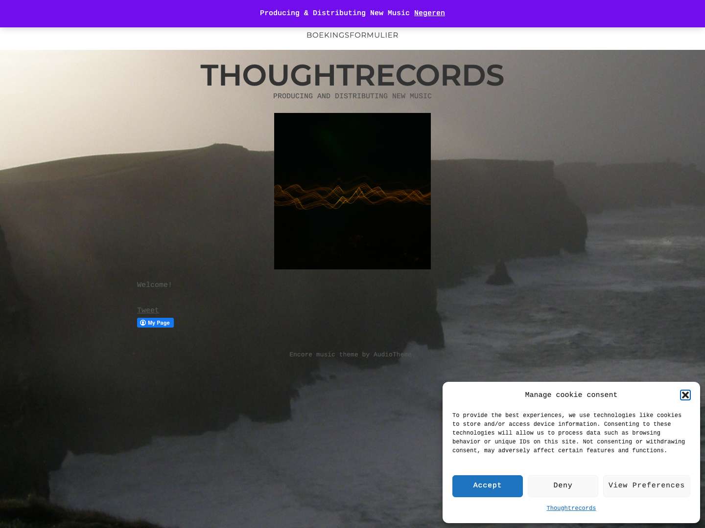 Thoughtrecords – PRODUCING AND DISTRIBUTING NEW MUSIC - Full Screenshot